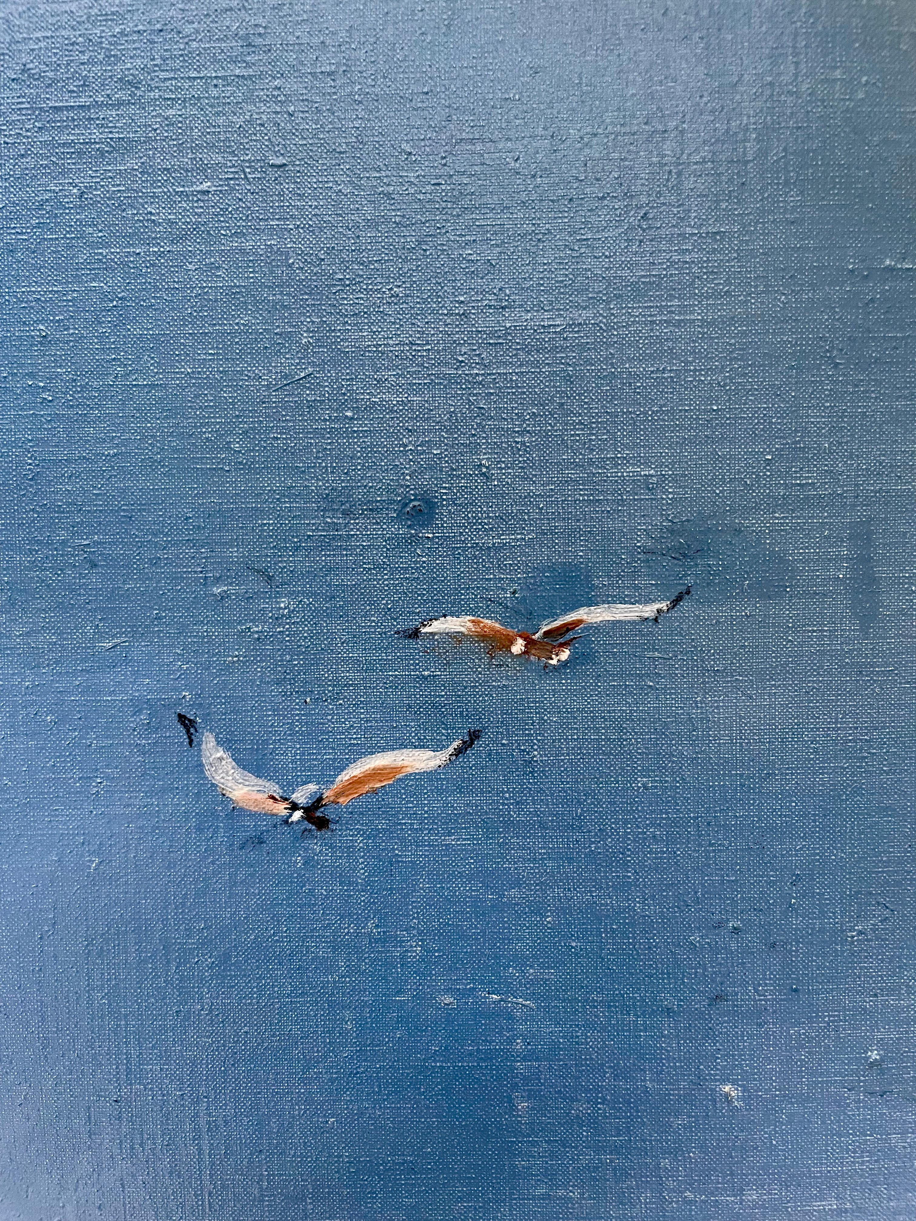 Un estudio del cielo, la montaña y el bosque. Las cometas rojas que revolotean en el cielo le dan profundidad y dimensión, al igual que el caminante del fondo.

Más información:
Pintura al óleo sobre lino
70 Al x 70 An x 4 Pr cm (27,56 x 27,56 x