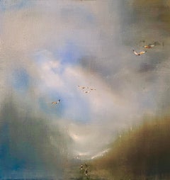 Emma Hartley - Borderlands 2, peinture originale, contemporaine, paysage Borderlands 2, peinture originale, contemporaine, paysage