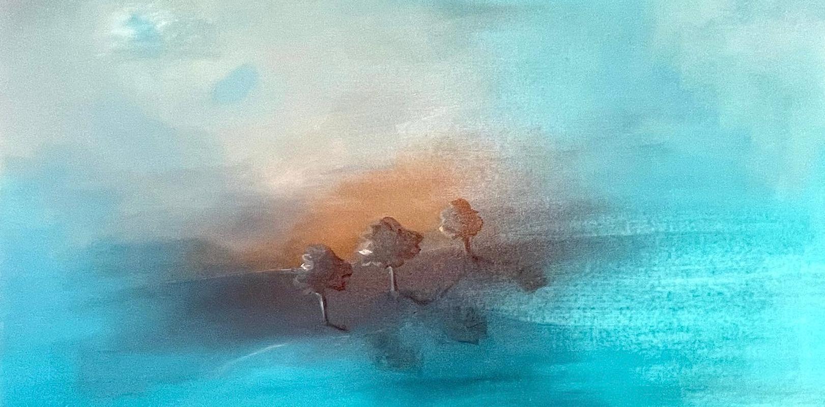 Gravitainol Pull, Originalgemälde, zeitgenössisch, Landschaft (Zeitgenössisch), Painting, von Emma Hartley