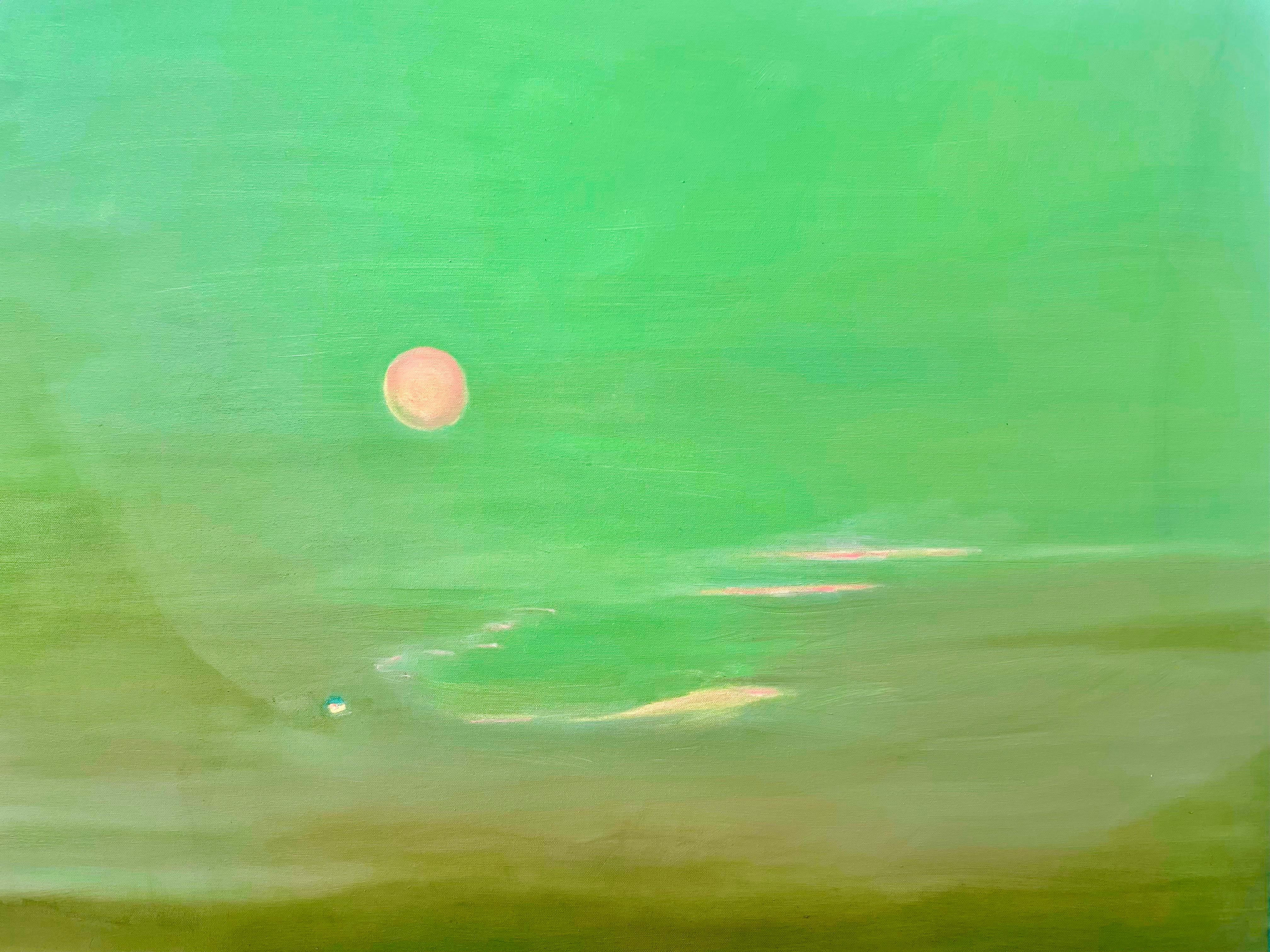 Spring Currents, Originalgemälde, zeitgenössisch, Landschaft