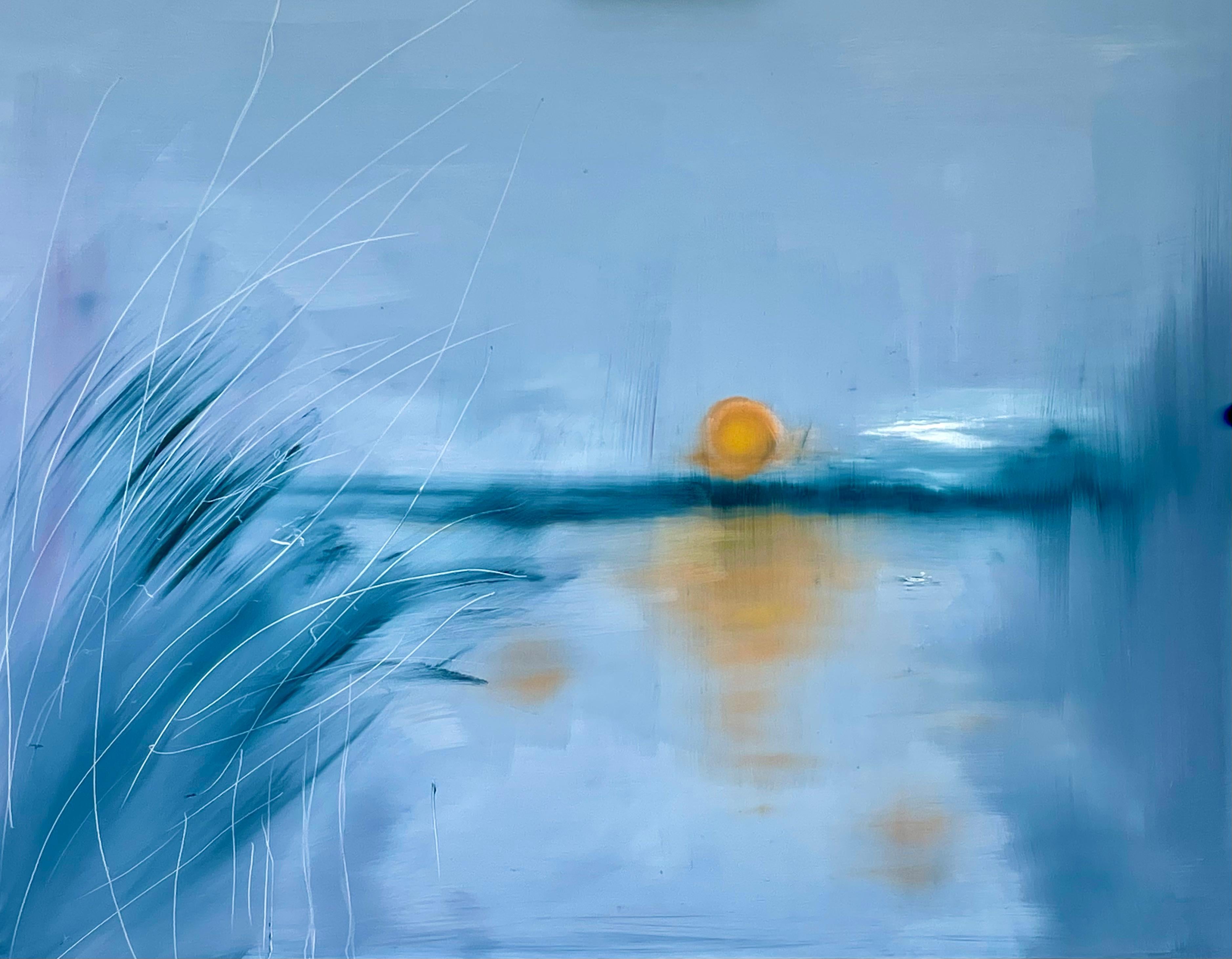 Summer End, Original-Landschaftsgemälde, Zeitgenössische Kunst