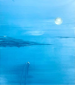 Touching & A Force, diptych, original painting, contemporary, landscape