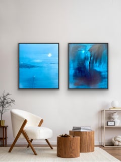 Touching 
A Force, diptych, original painting, contemporary, landscape