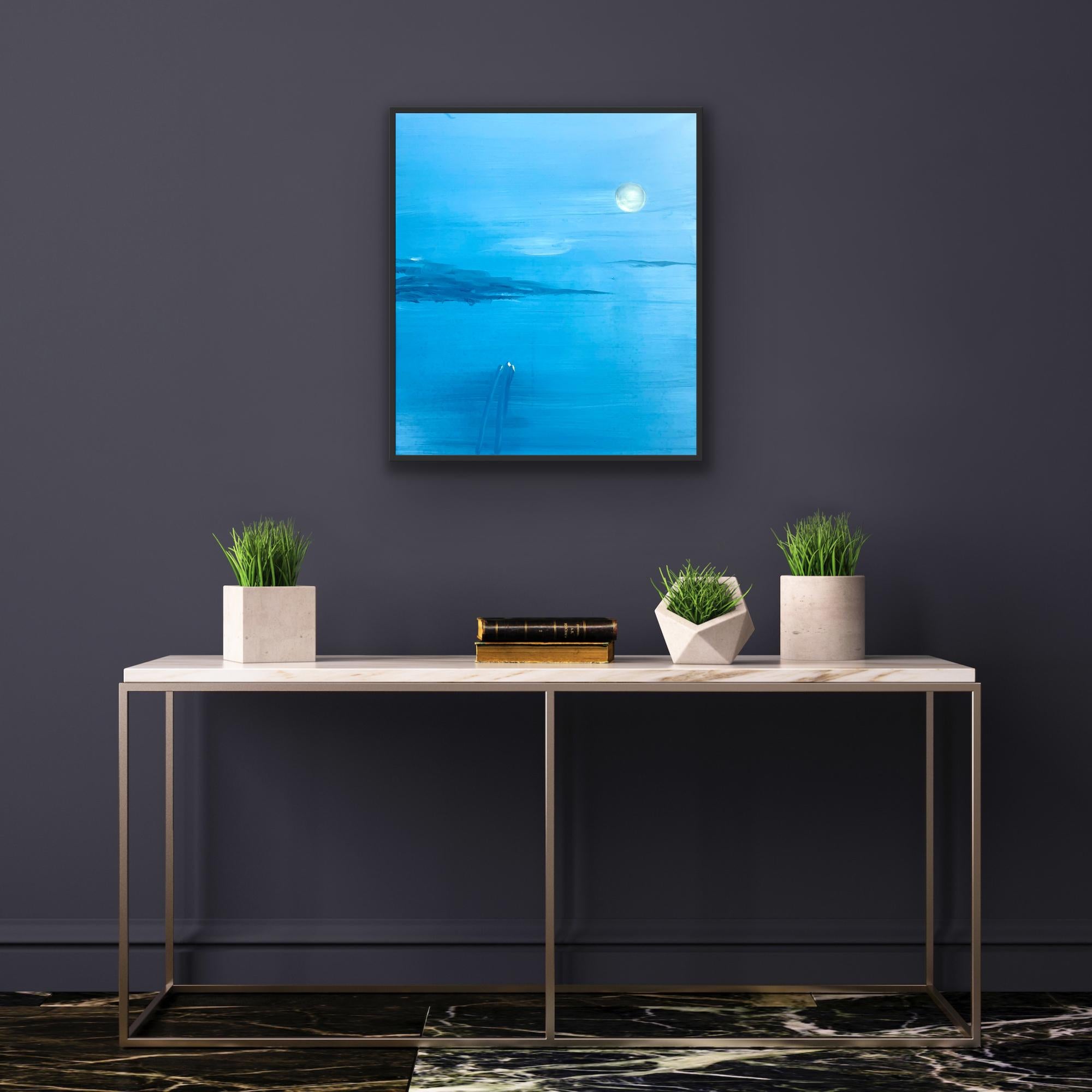 Conmovedor, pintura original, contemporáneo, paisaje - Painting Contemporáneo de Emma Hartley