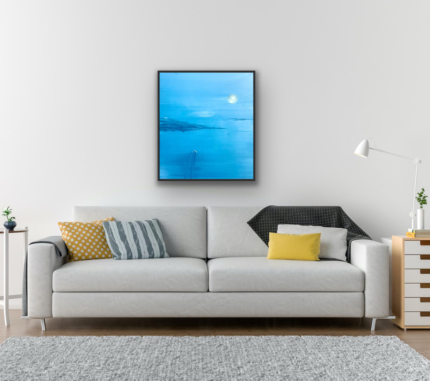 La atracción gravitatoria de la luna y el agua se encapsula fluidamente en la bella pintura tranquila y sensible.

Más información:

Pintura al óleo sobre lienzo
85 Al x 75 An x 5,47 Pr cm (33,46 x 29,53 x 2,15 pulg.)
Se vende enmarcado

Tamaño de