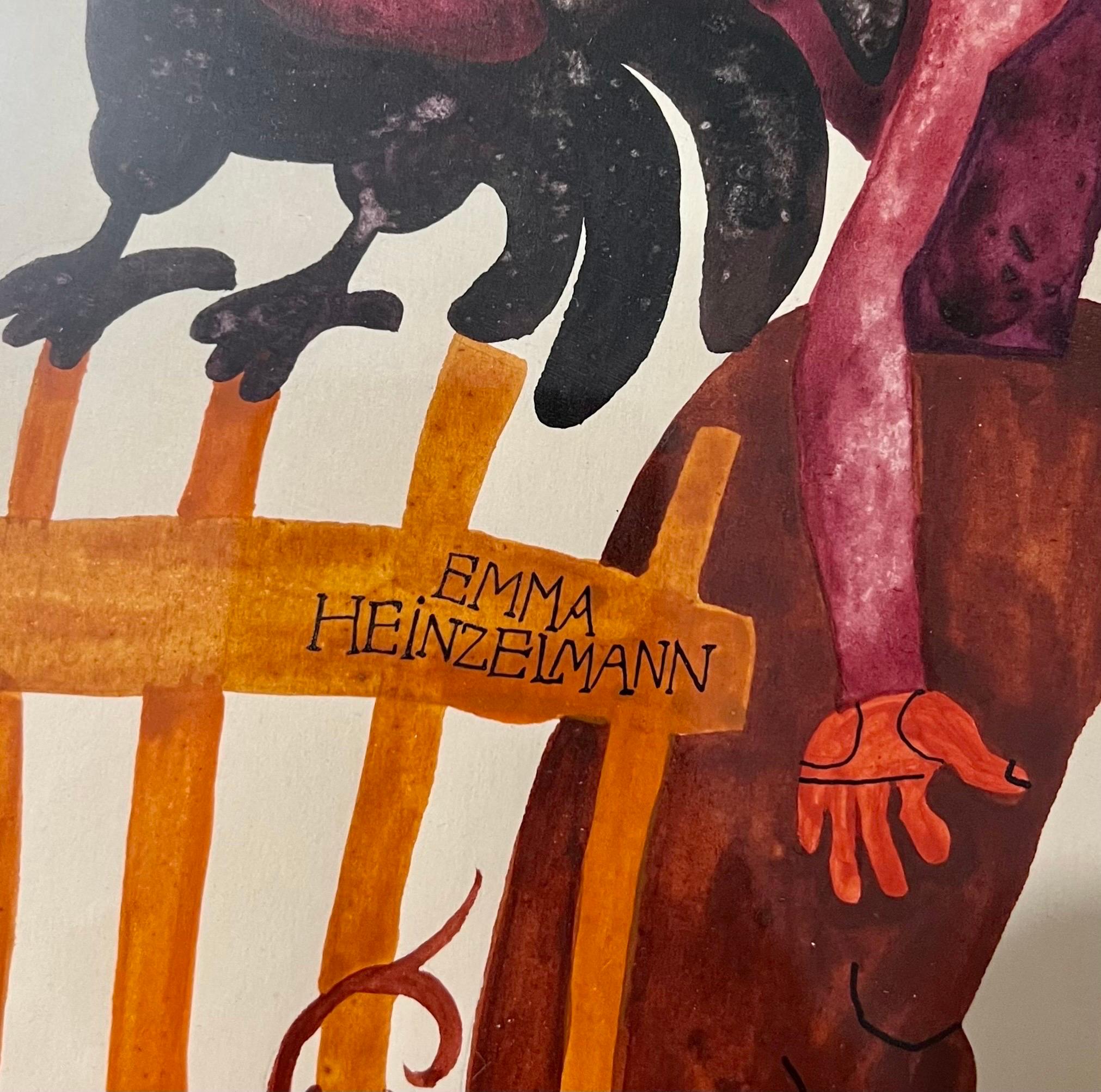 Original Graphic Hungarian Illustration Art Emma Heinzelmann Children's Book Art For Sale 11