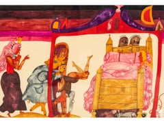 Original Graphic Hungarian Illustration Art Emma Heinzelmann Children's Book Art