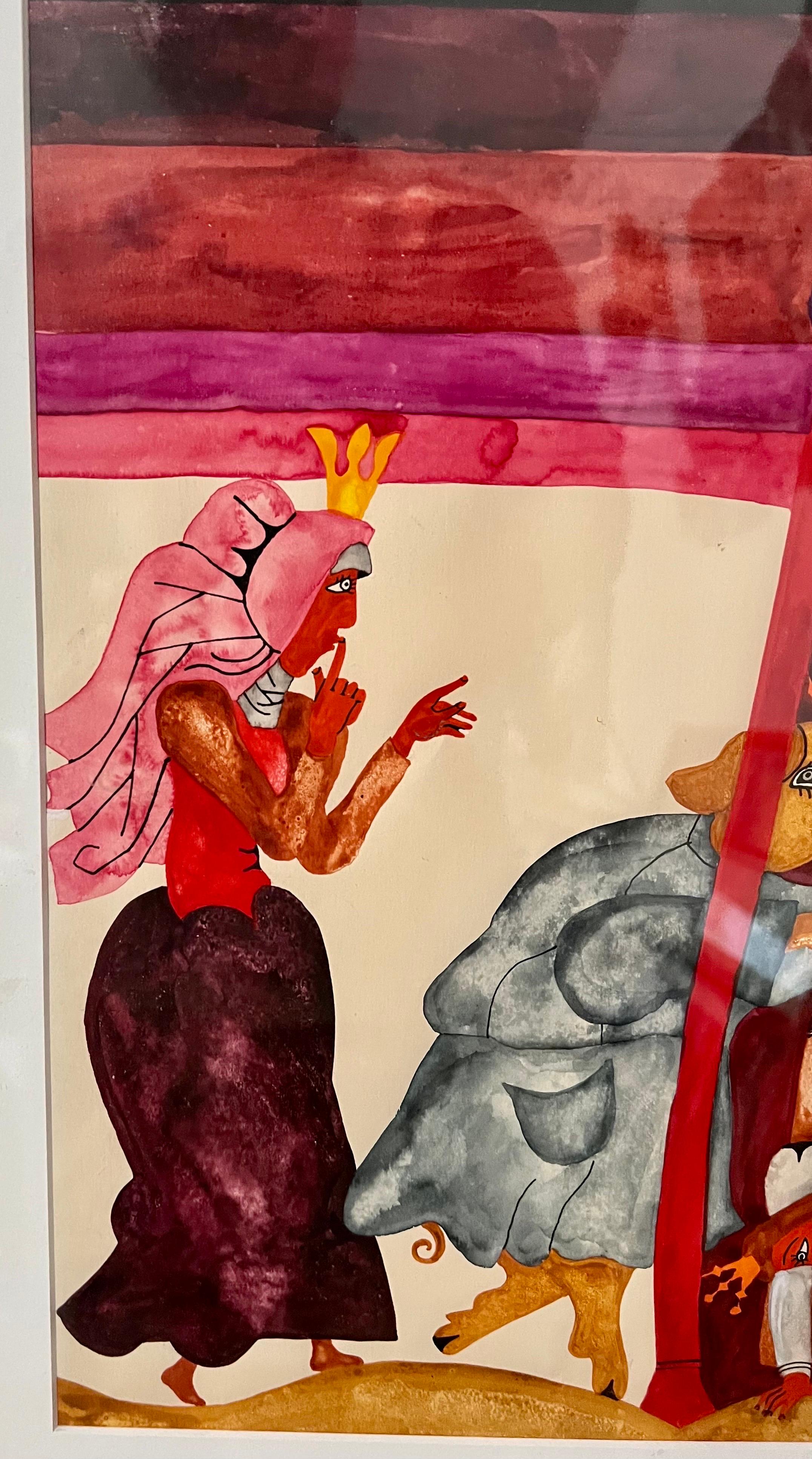 Original Graphic Hungarian Illustration Art Emma Heinzelmann Children's Book Art For Sale 4