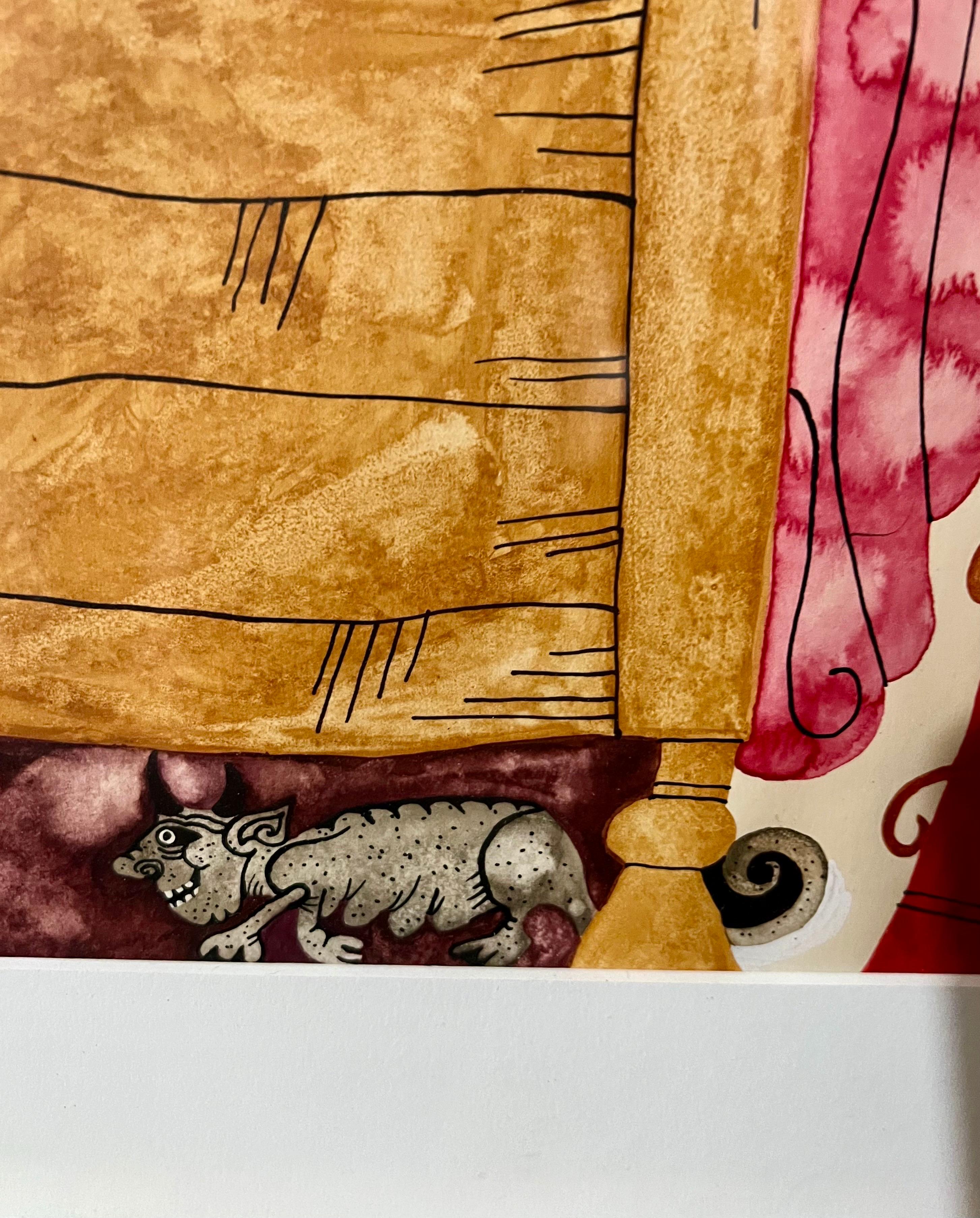 Original Graphic Hungarian Illustration Art Emma Heinzelmann Children's Book Art For Sale 6