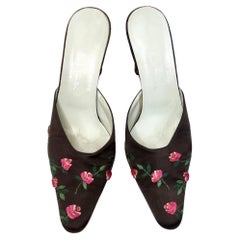 Emma Hope for Paul Smith Y2K Rose Stitched Mule Block Heels