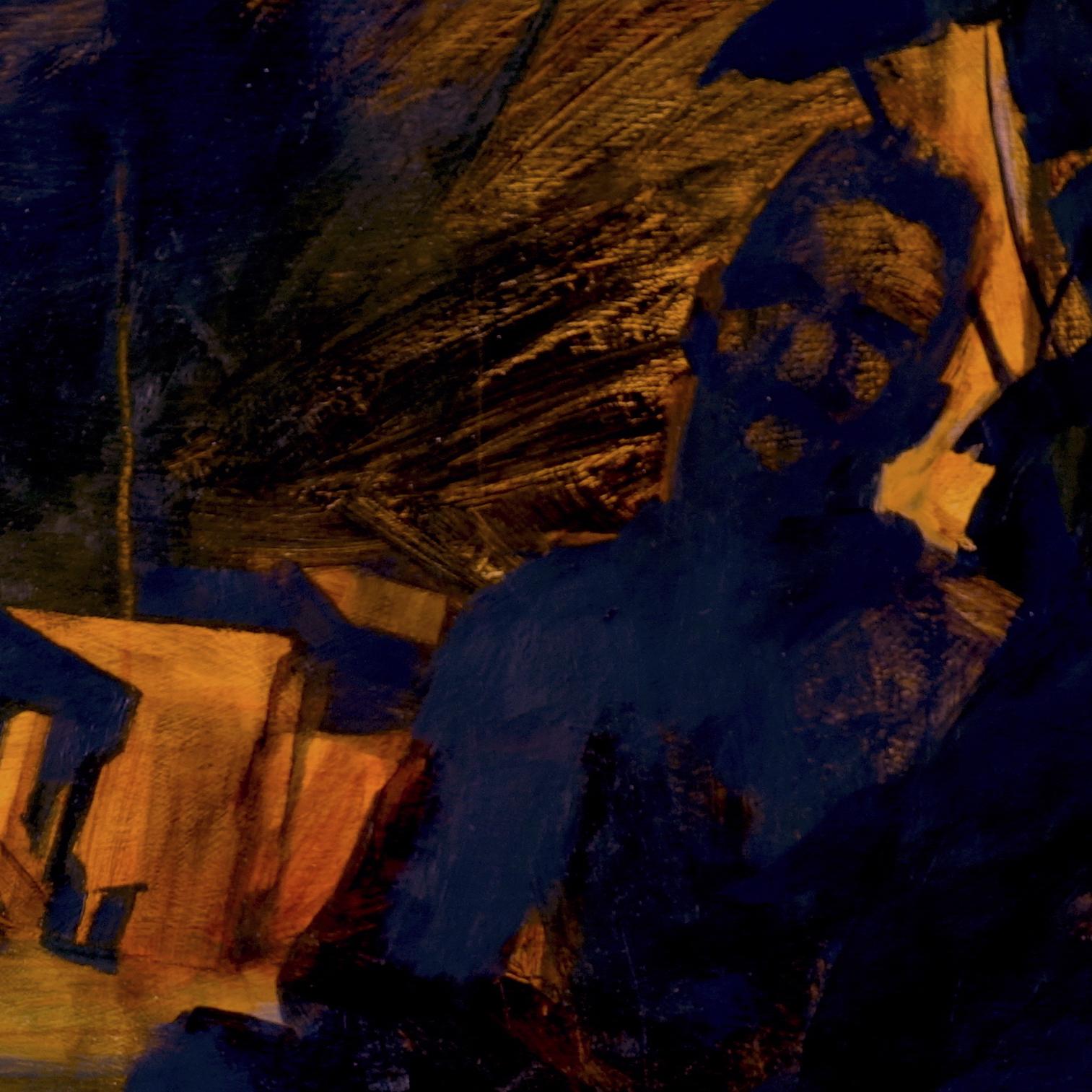 „Champagne“ (2022) von Emma Kalff, Original-Ölgemälde von Stadtlandschaft im Angebot 4