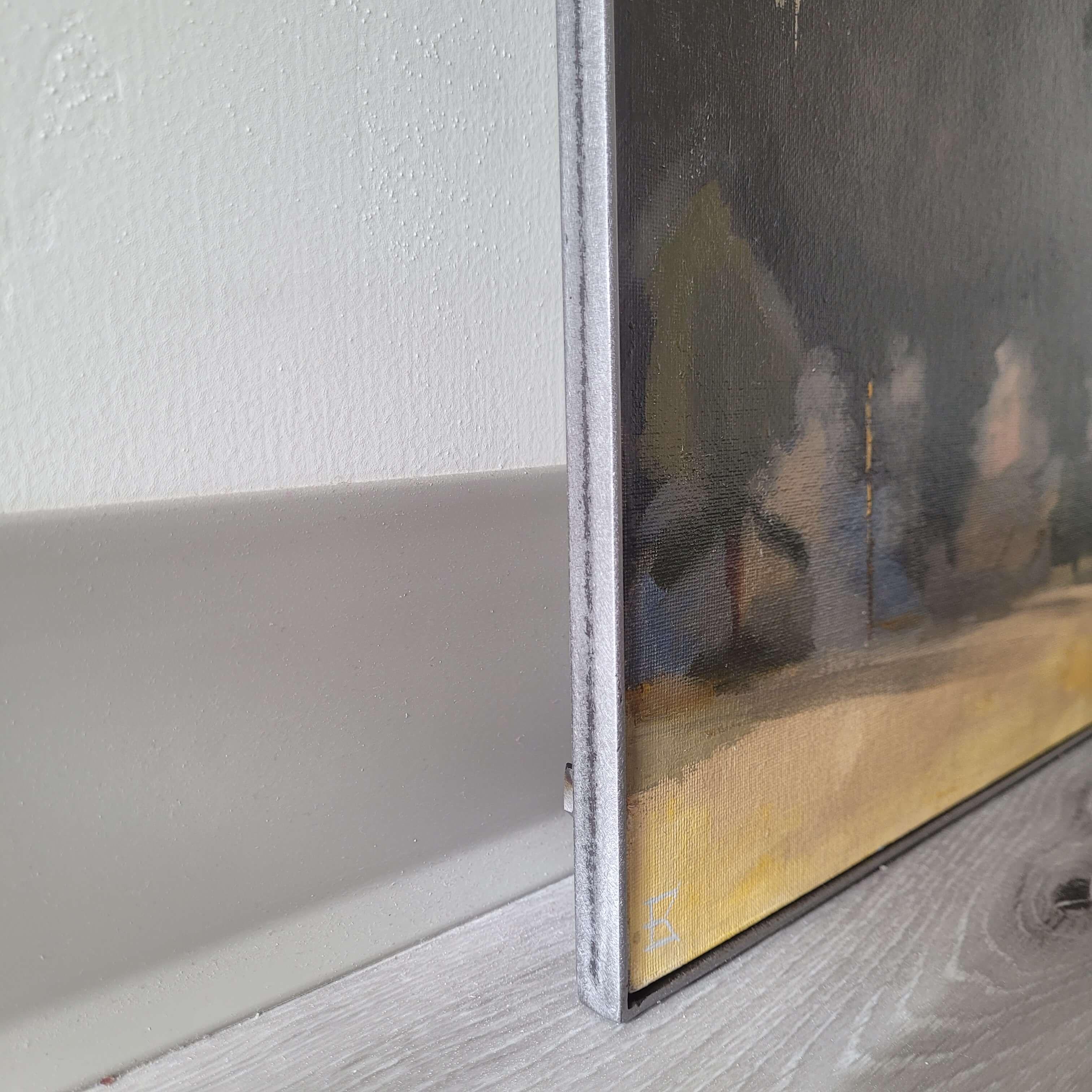 Mi sento così piccolo in montagna, pittura a olio originale - Painting Realismo di Emma Kalff