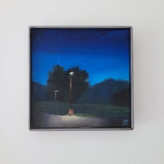 "Kissing Nocturne" (2023) by Emma Kalff, Original Oil Painting, Nocturne