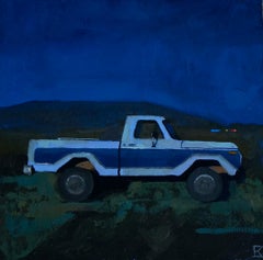 "Moonlight" - Original Still-Life and Landscape, Oil Painting on Panel
