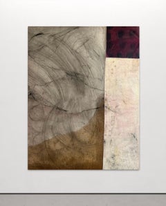 Contemporary Large Minimalist Abstract Painting Earth Tones by Emma Labattaglia