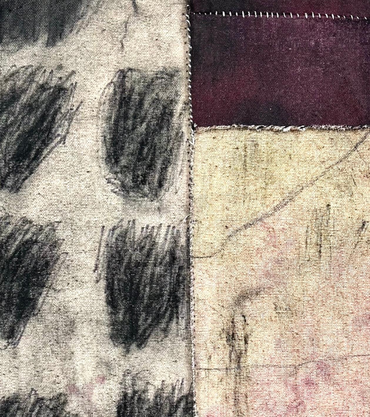 Contemporary Mixed-Media Abstract Painting on Canvas by Emma Labattaglia 2025 en venta 1