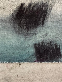 Peinture abstraite mixte contemporaine sur toile d'Emma Labattaglia 2025