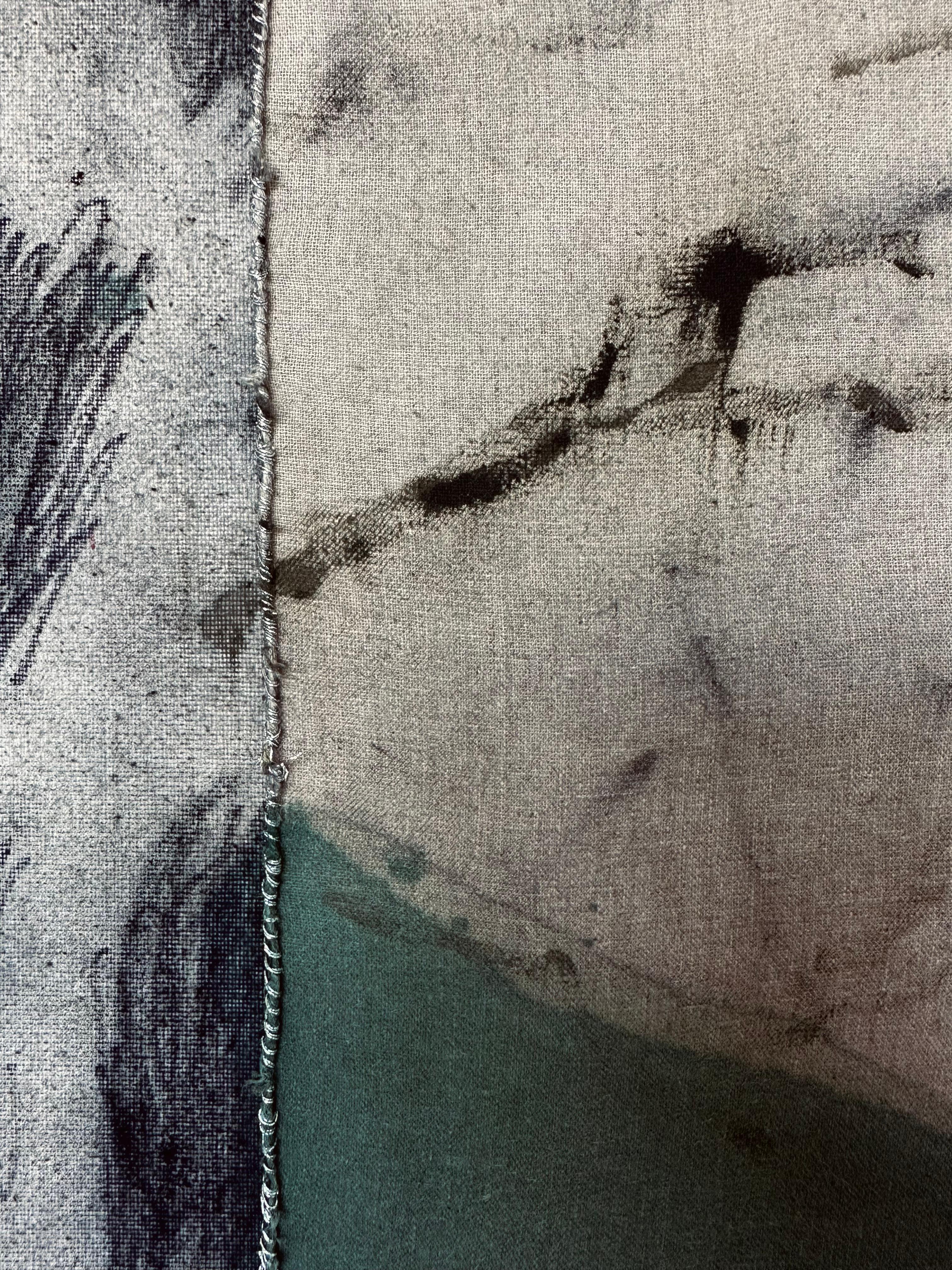 Contemporary Mixed-Media Abstract Painting on Canvas by Emma Labattaglia 2025 en venta 1