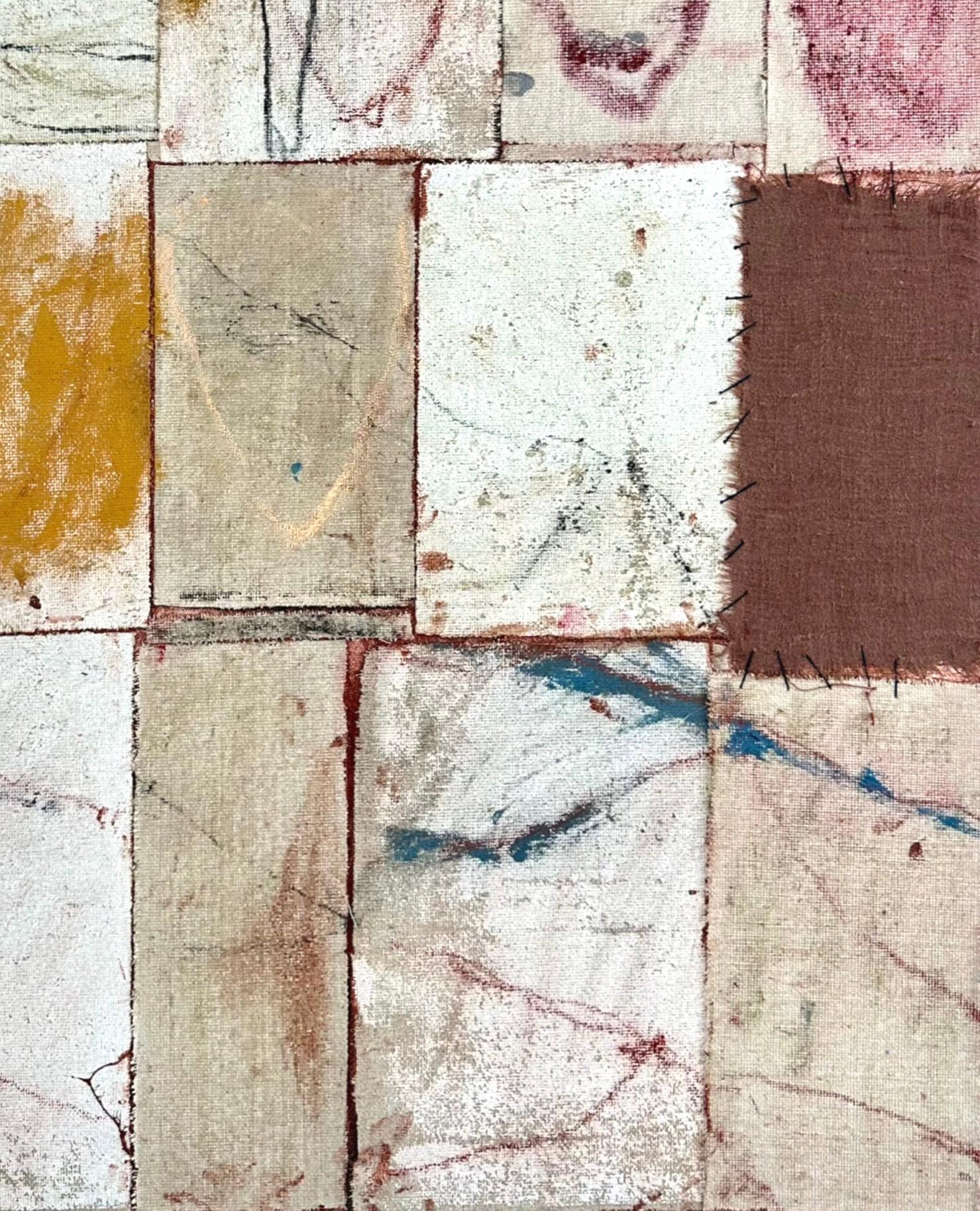 Abstraktes Gemälde auf Leinwand von Emma Labattaglia 2025 (Mixed-Media) im Angebot 1