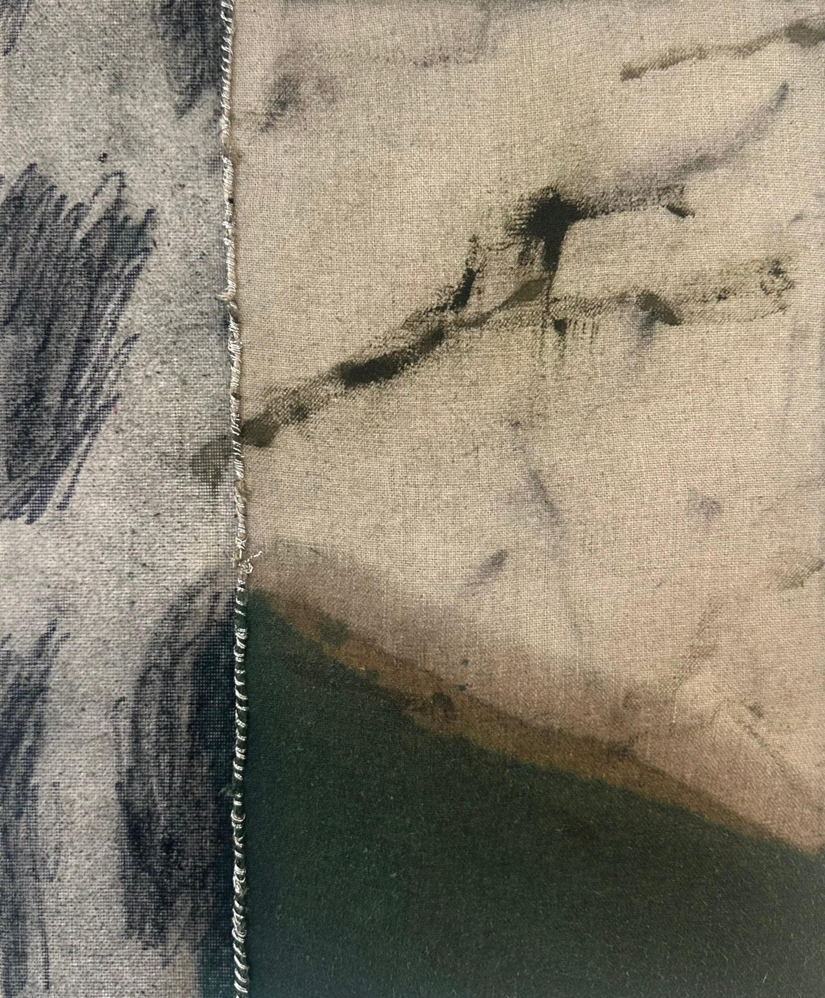 Contemporary Mixed-Media Abstract Painting on Canvas by Emma Labattaglia 2025 en venta 2