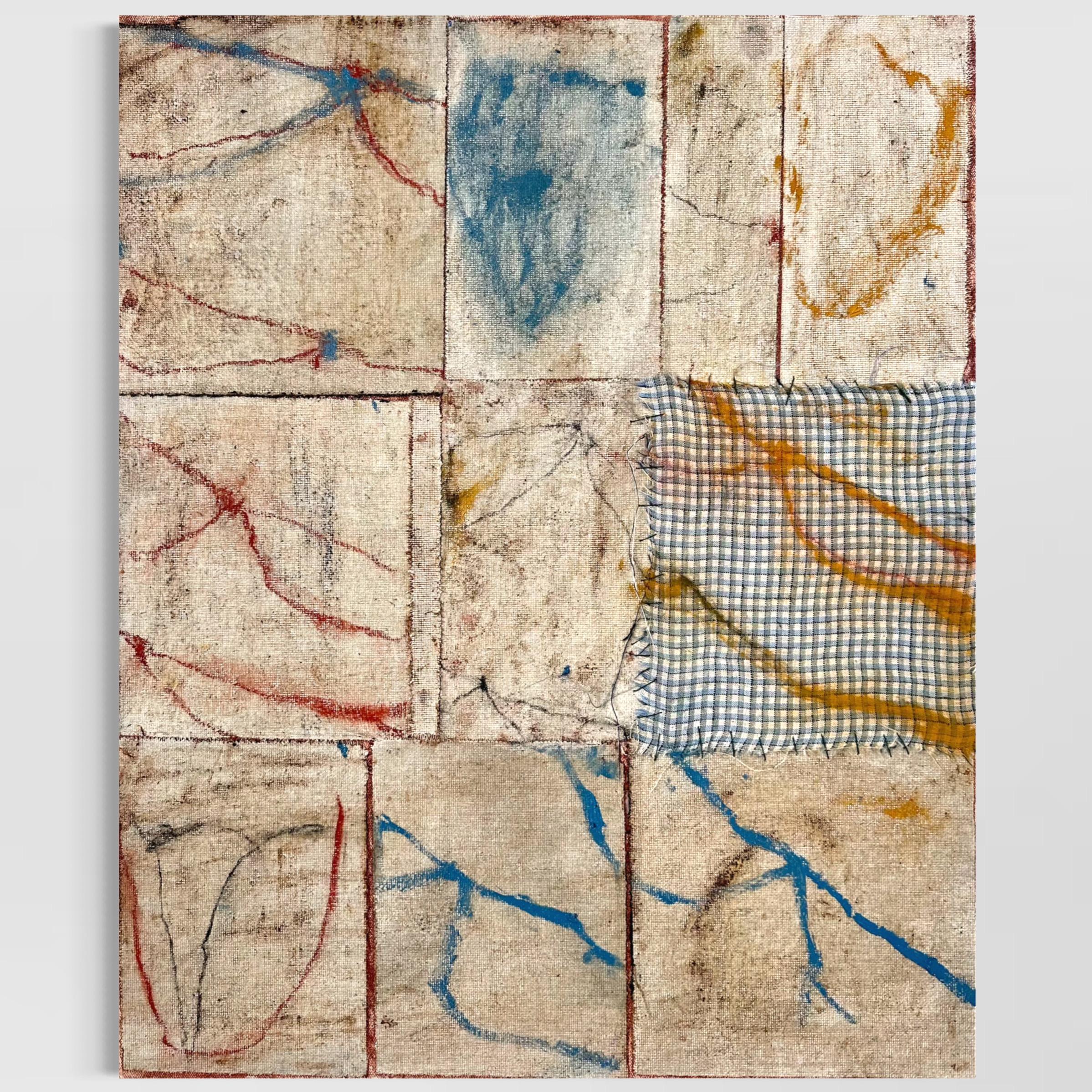 Peinture abstraite mixte contemporaine sur toile d'Emma Labattaglia 2025 en vente 3