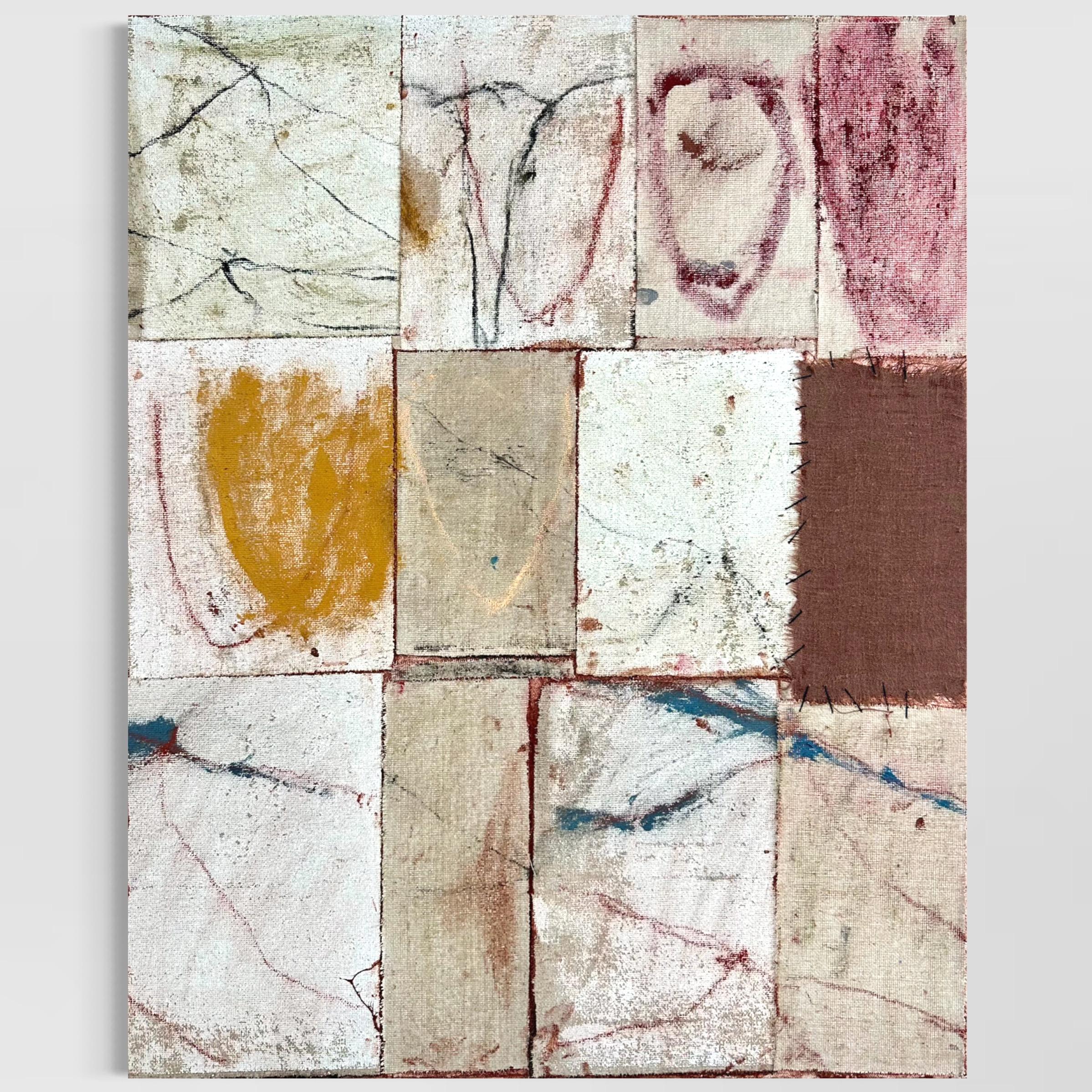 Abstraktes Gemälde auf Leinwand von Emma Labattaglia 2025 (Mixed-Media) im Angebot 3
