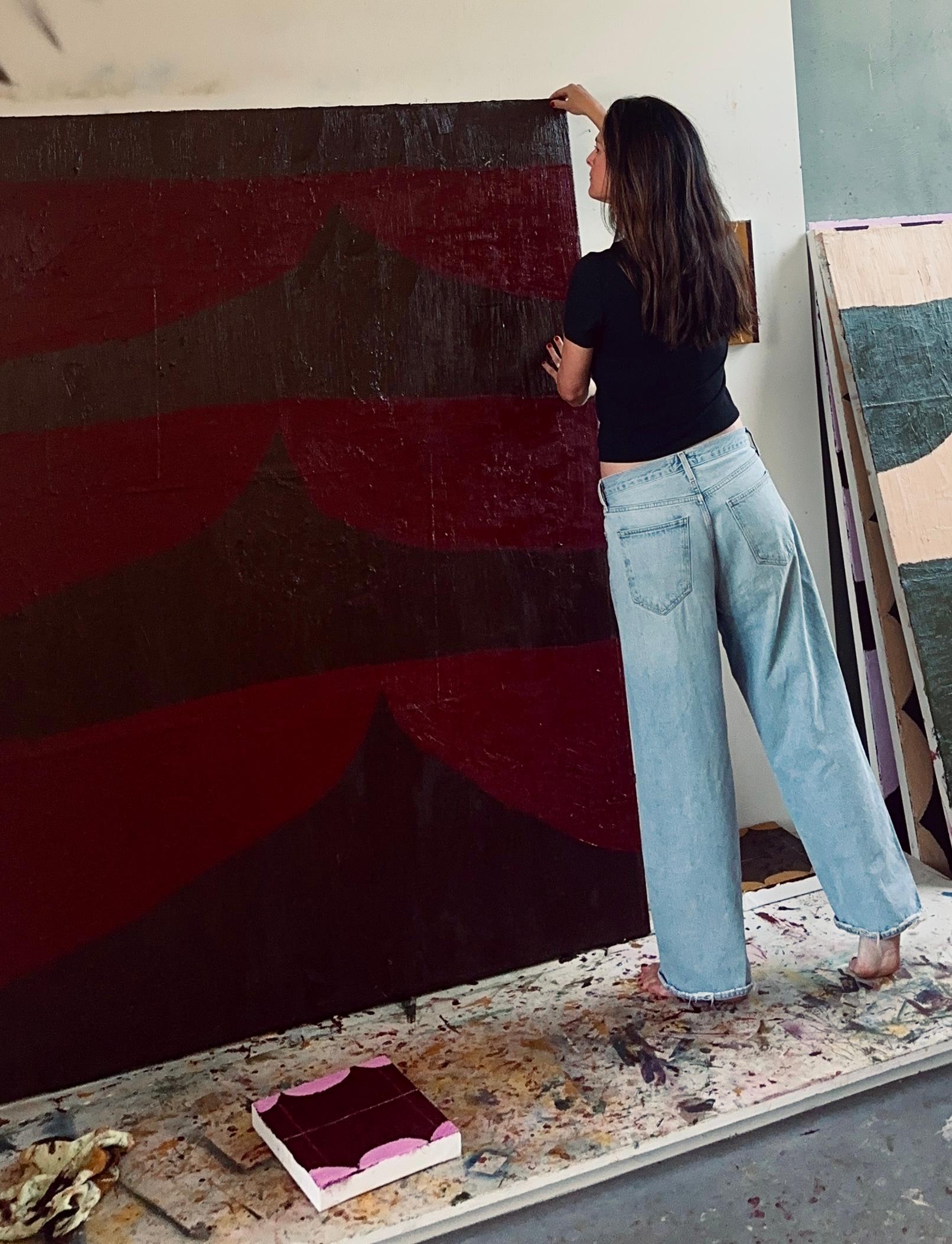 Peinture abstraite mixte contemporaine sur toile d'Emma Labattaglia 2025 en vente 5