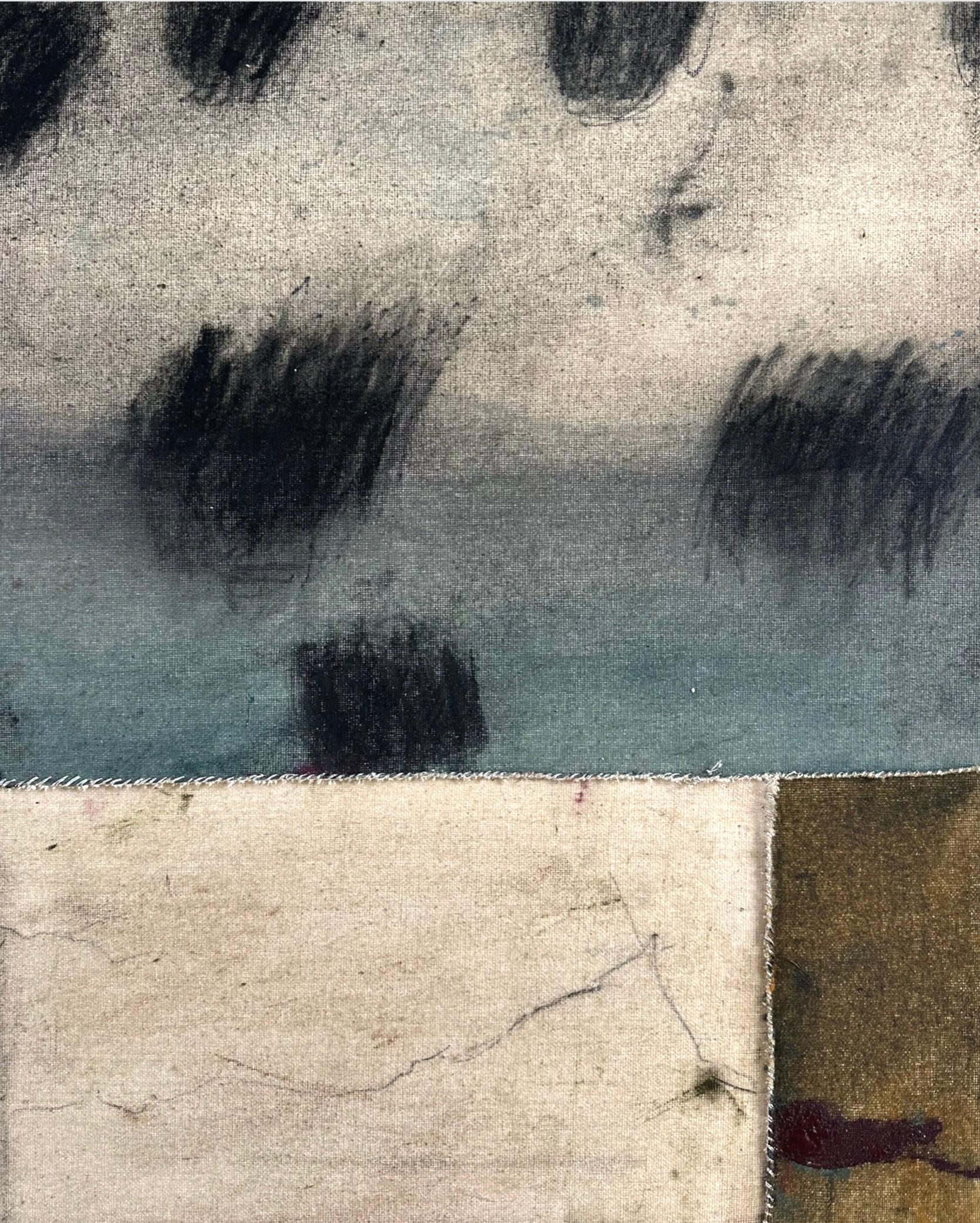 Contemporary Mixed-Media Abstract Painting on Canvas by Emma Labattaglia 2025