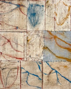 Contemporary Mixed-Media Abstract Painting on Canvas by Emma Labattaglia 2025
