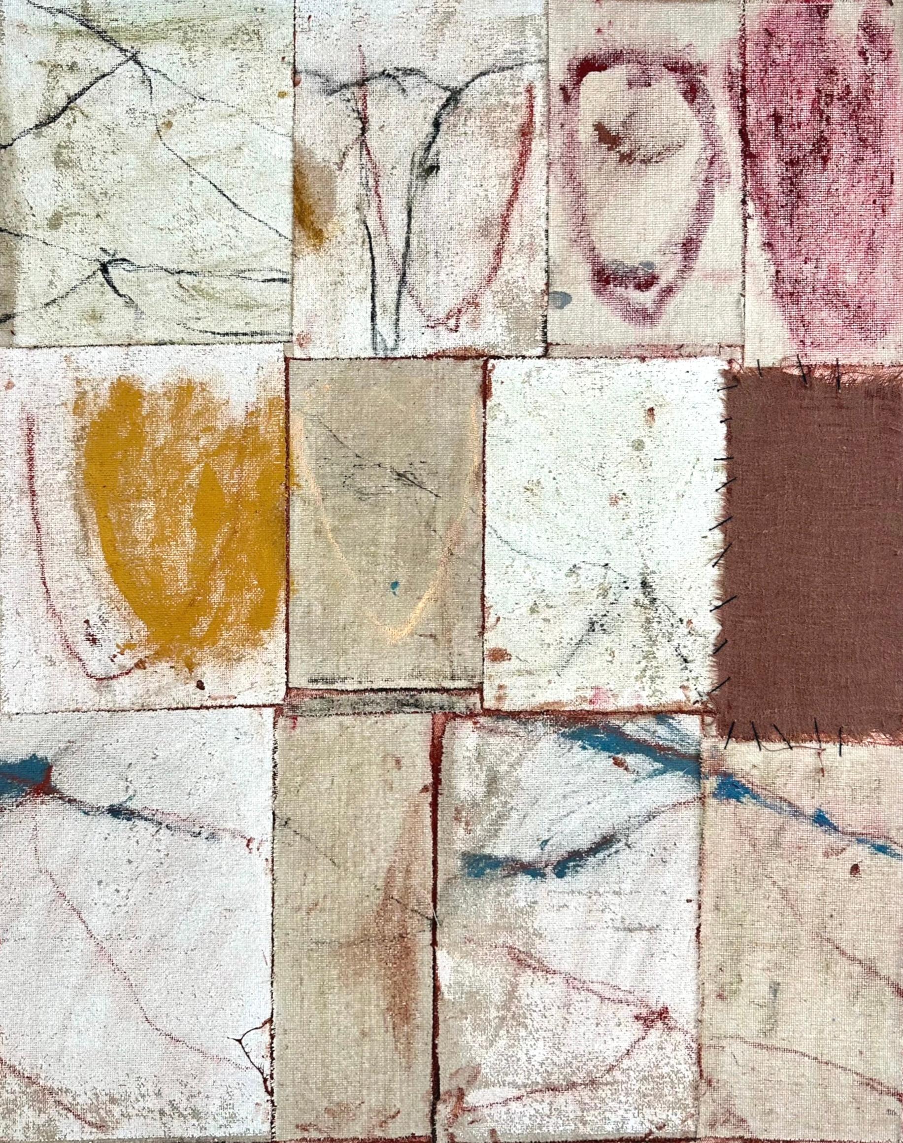 Abstraktes Gemälde auf Leinwand von Emma Labattaglia 2025 (Mixed-Media)