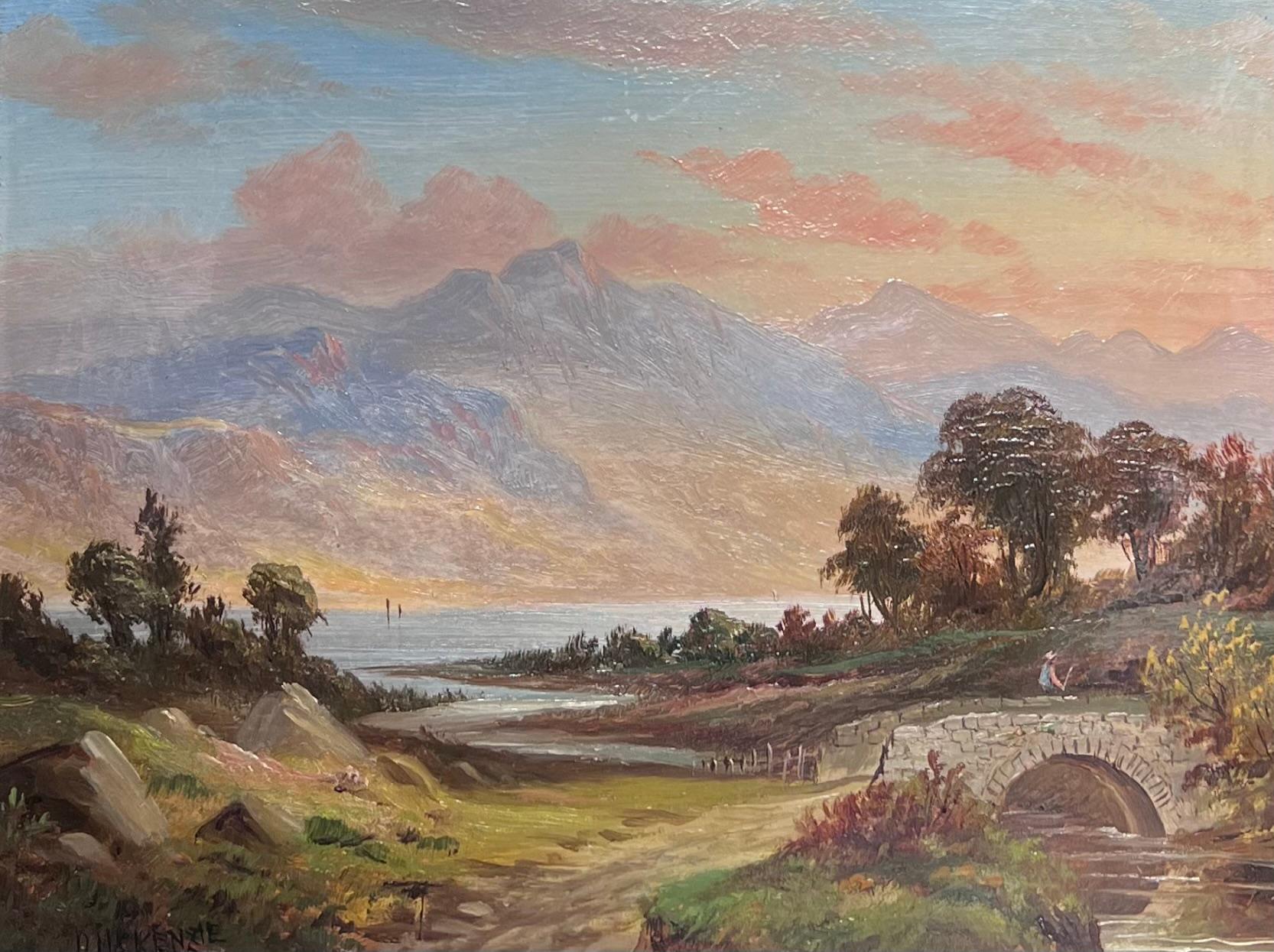 Schönes viktorianisches schottisches Ölgemälde von Edwin Landseers Schwester Figuren Highland – Painting von Emma Landseer