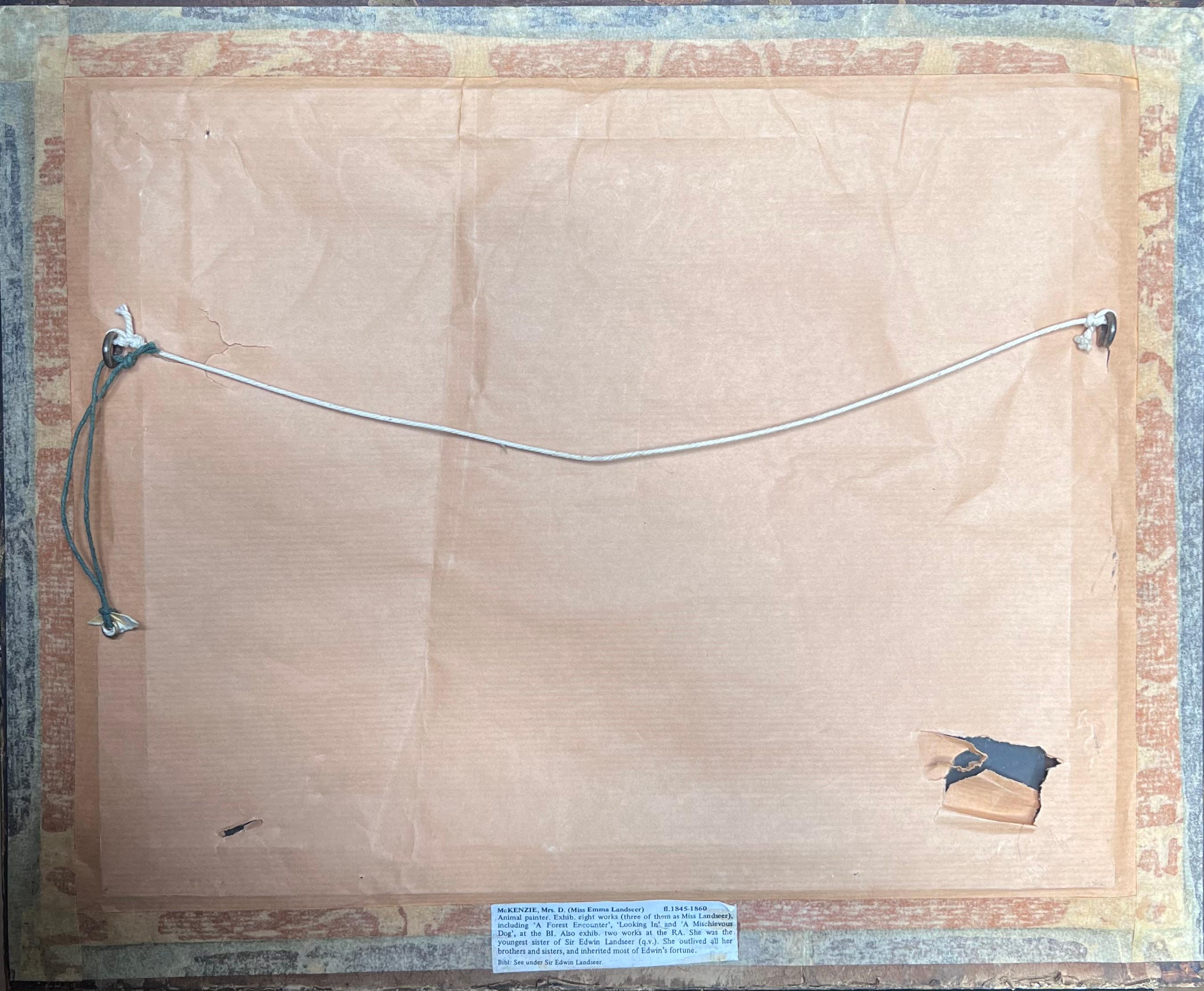 Schönes viktorianisches schottisches Ölgemälde von Edwin Landseers Schwester Figuren Highland im Angebot 2