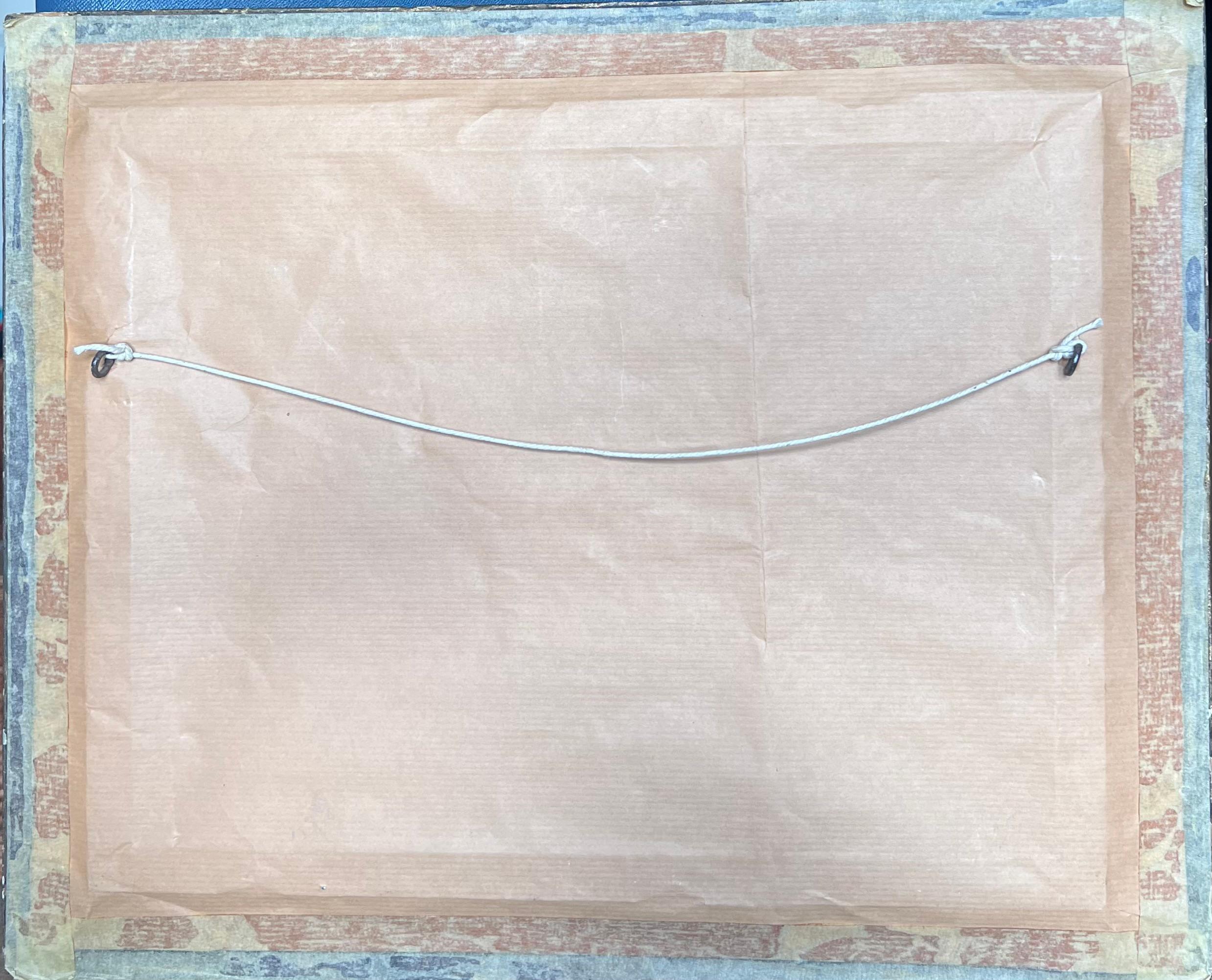 Signiertes schottisches Ölgemälde aus dem 19. Jahrhundert Figuren, die eine alte Steinbrücke überqueren im Angebot 1