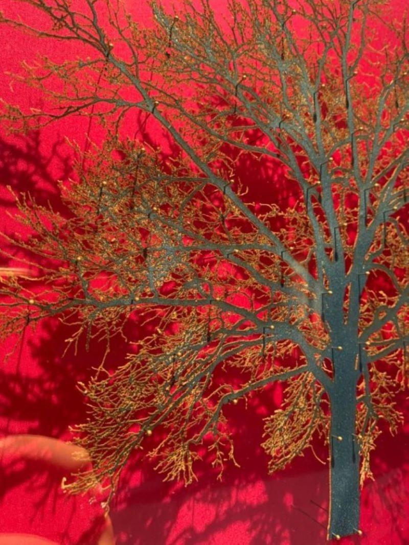 « Hot Oak », Emma Levine, impression florale, œuvre originale, colorée, paysage  en vente 1