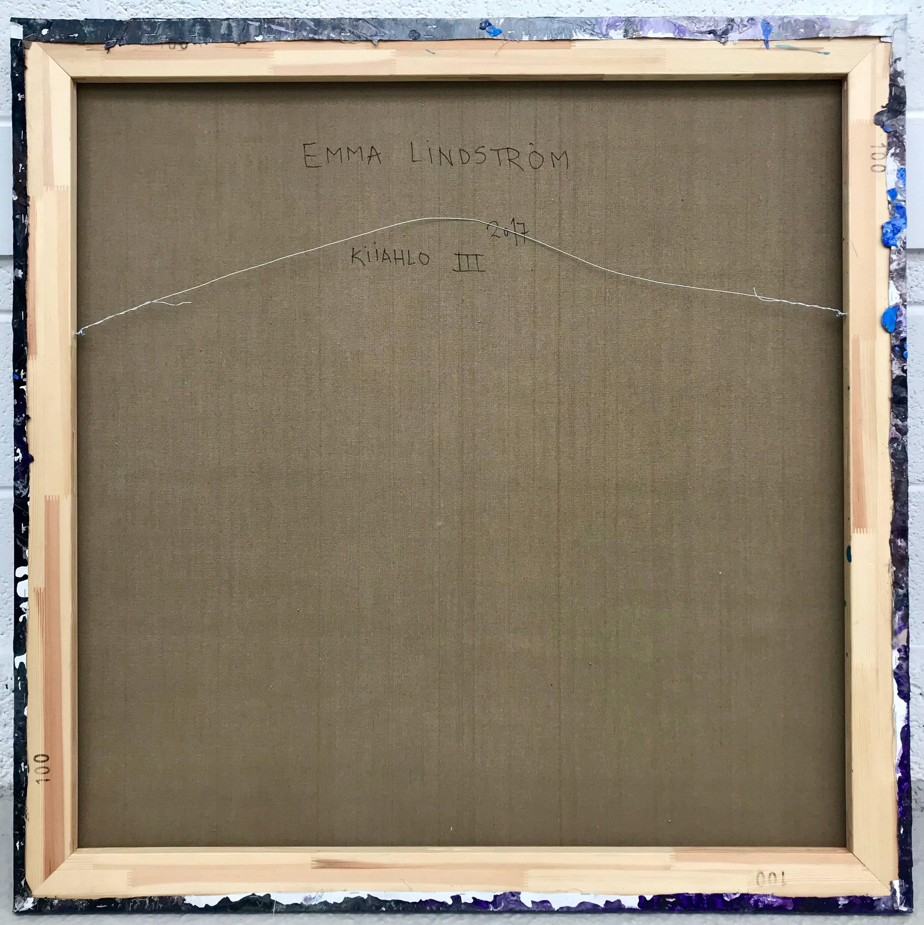 Kiiahlo 3 Lila Púrpura Pintura Abstracta Moderna del Artista Contemporáneo Sueco en venta 3