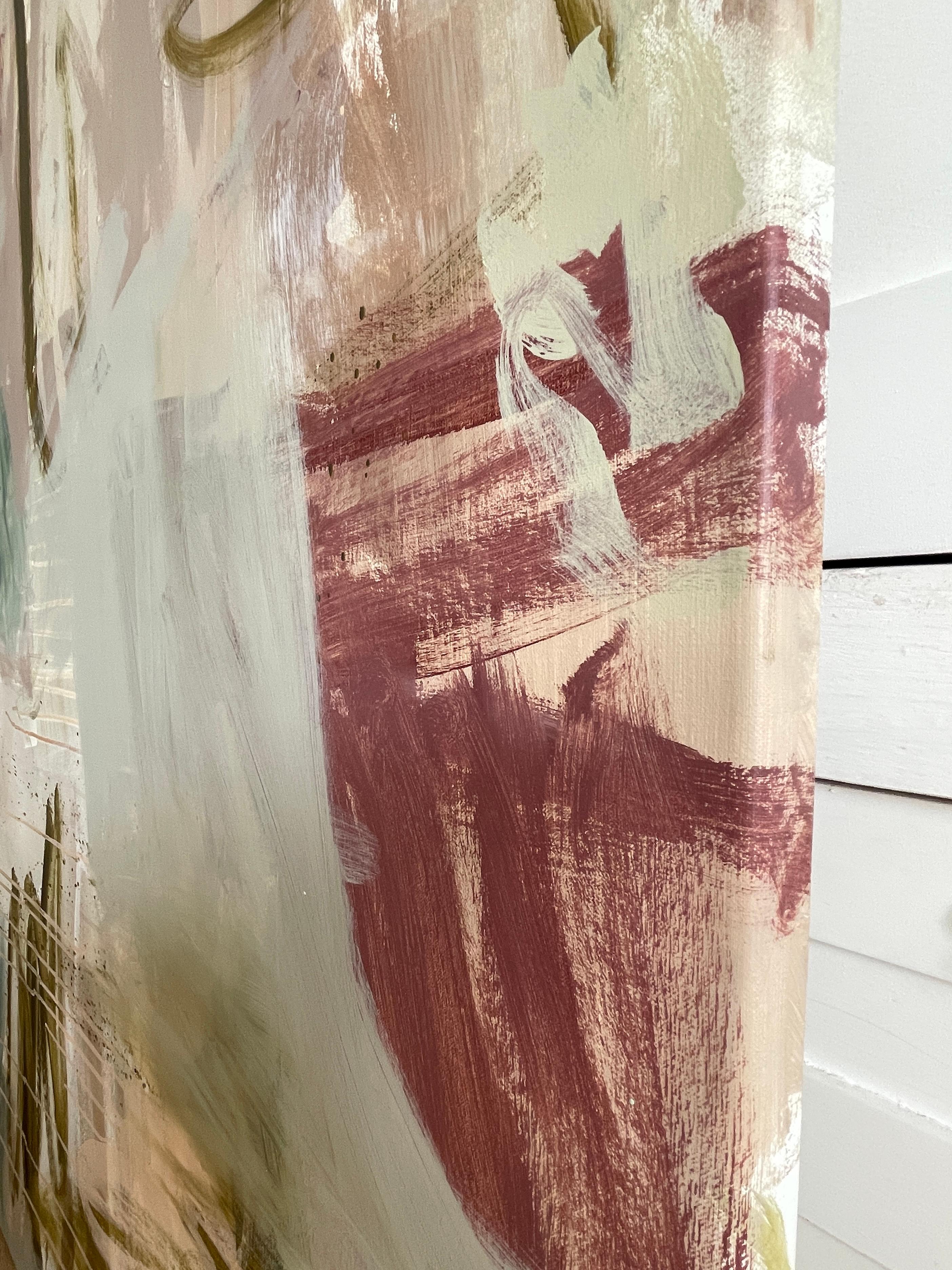 When it feels right, peinture originale, acrylique, contemporaine, abstraite en vente 2