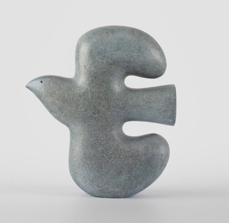 Bird II (Light), 2024 - Minimalist Contemporary Bronze Bird Sculpture