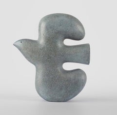 Bird II (Light), 2024 - Minimalistische zeitgenössische Vogel-Skulptur aus Bronze