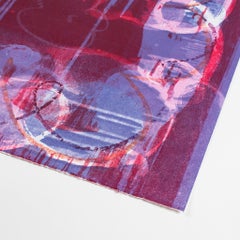 F (Cherry II) Monotype Print, Abstract Style, 21st Century, Signed