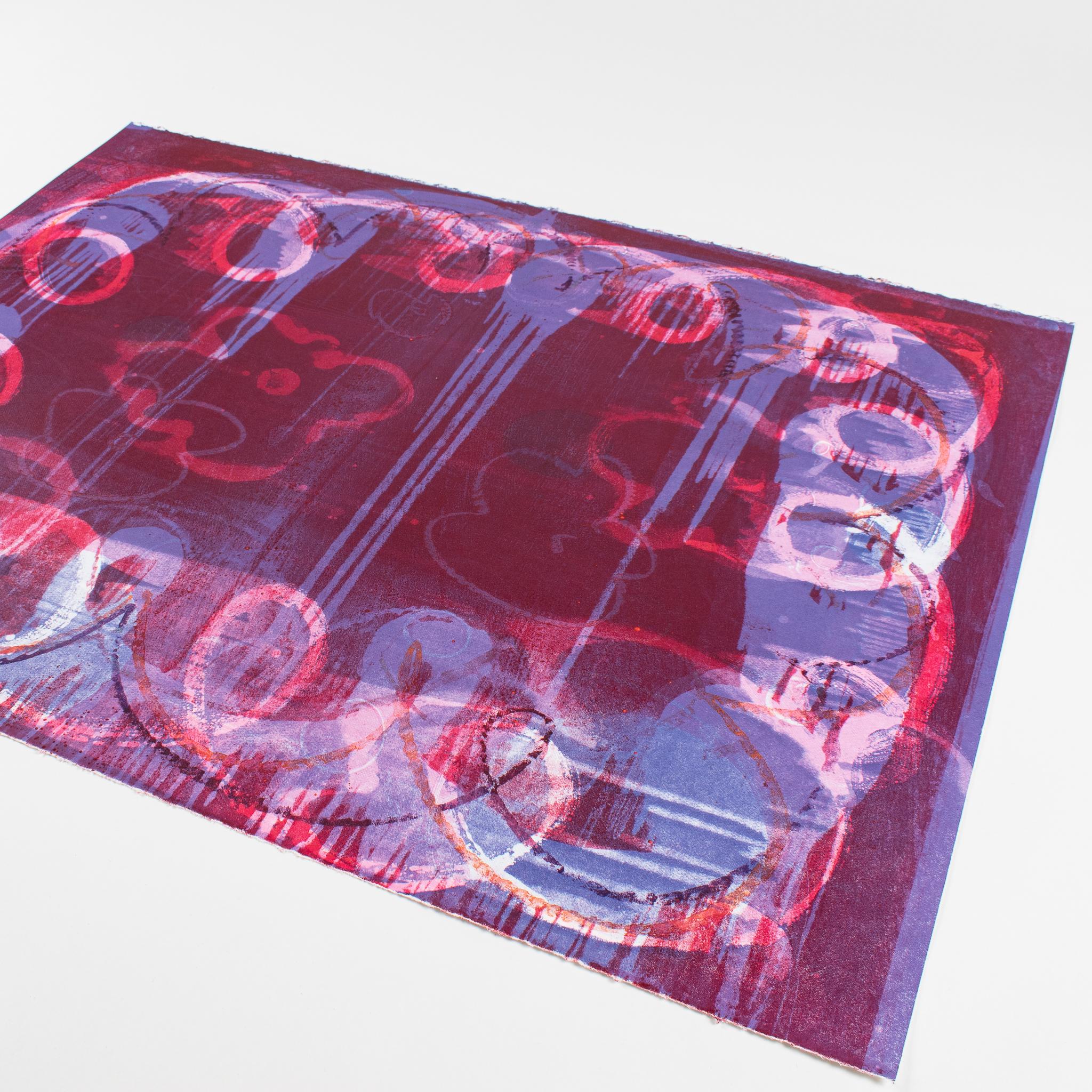 F (Cherry II) - Print Astratto di Emma McIntyre