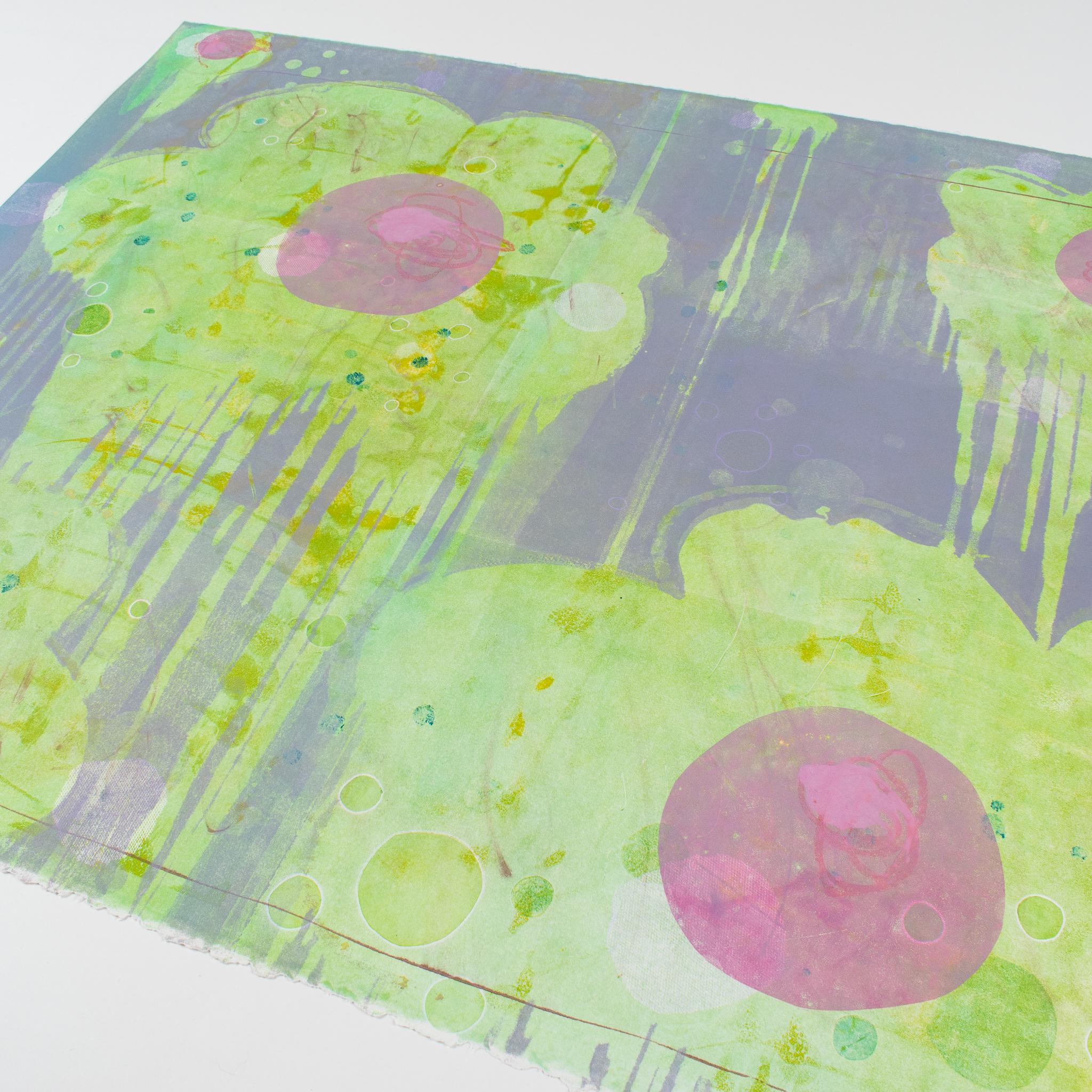 H (Lime) - Print Astratto di Emma McIntyre