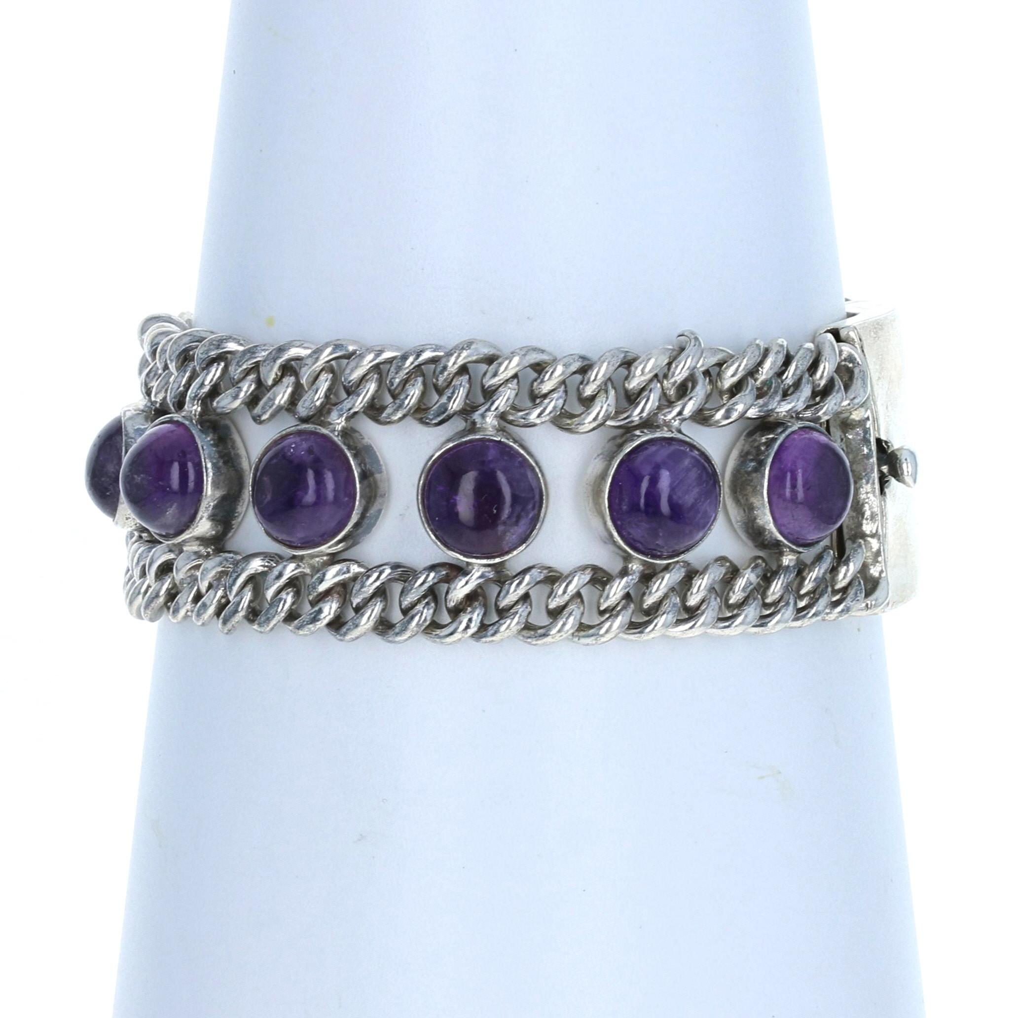 Emma Emma Melendez Amethyst Ohrringe, Armband & Halskette Set Sterlingsilber 925 Damen im Angebot