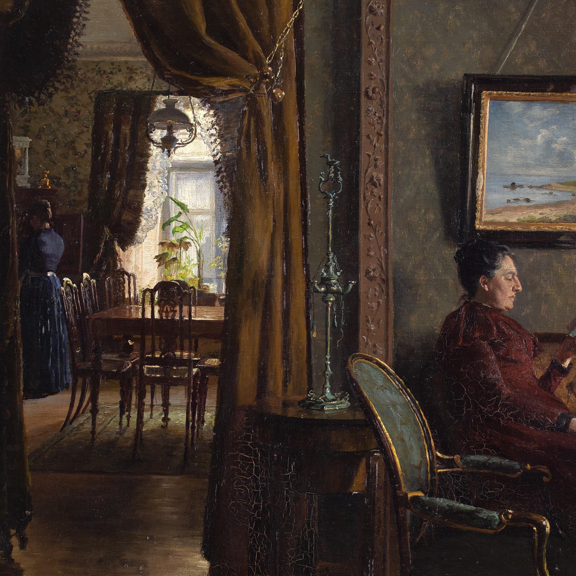 Emma Meyer, Interior With Two Women 4