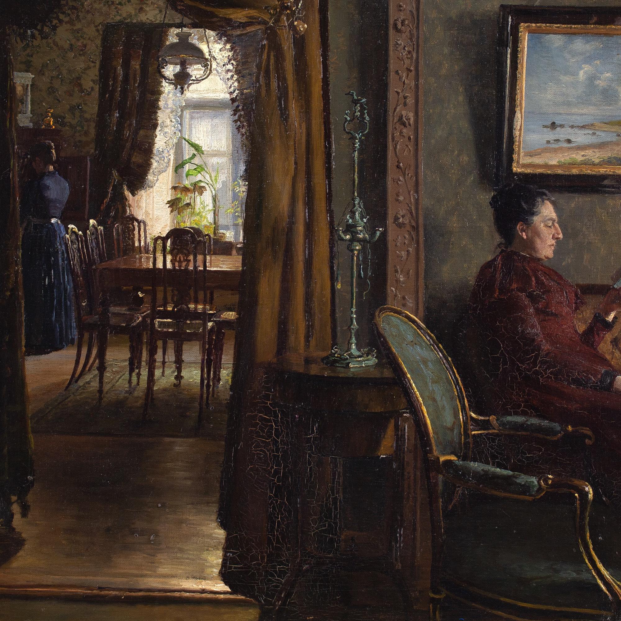 Emma Meyer, Interior With Two Women 5