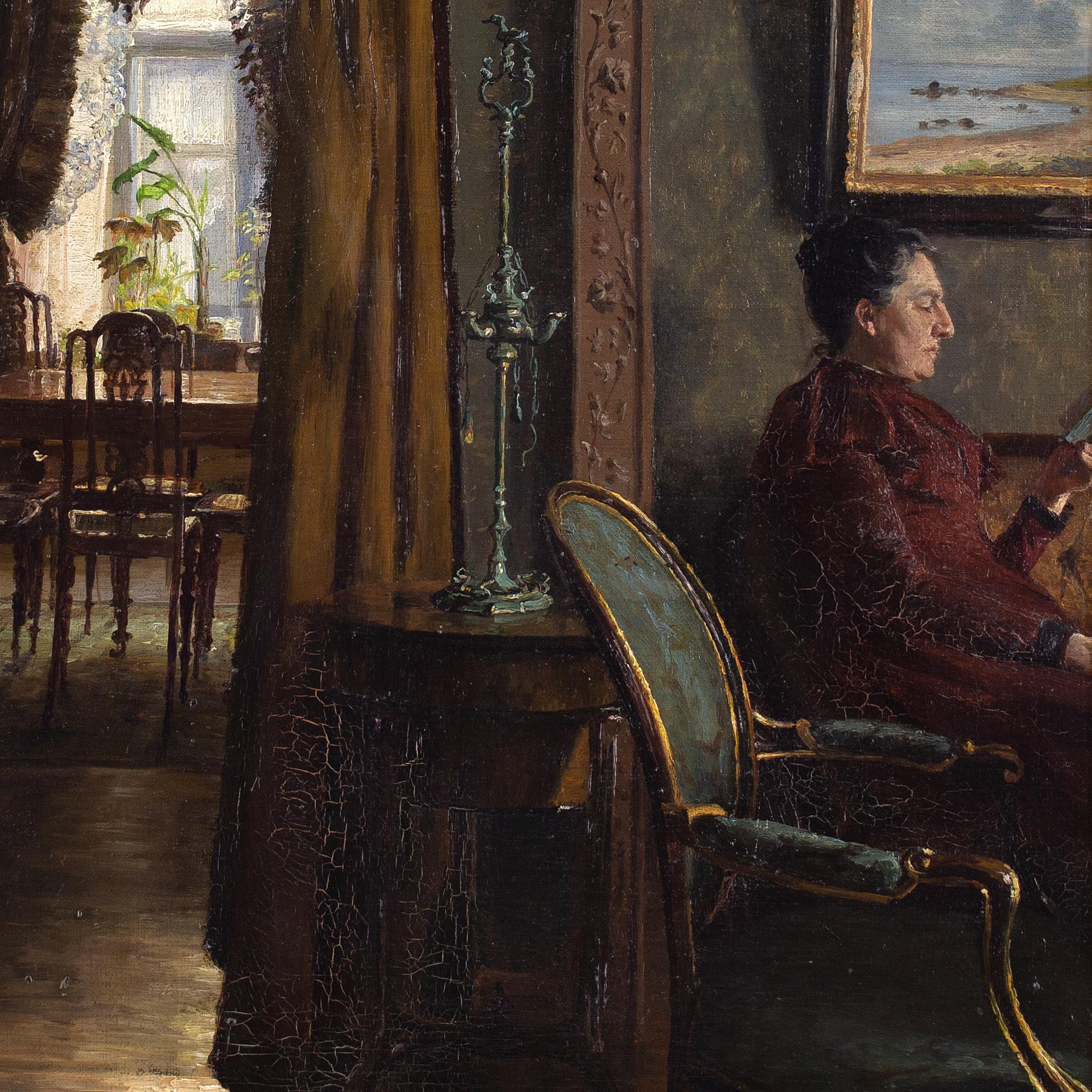 Emma Meyer, Interior With Two Women 6