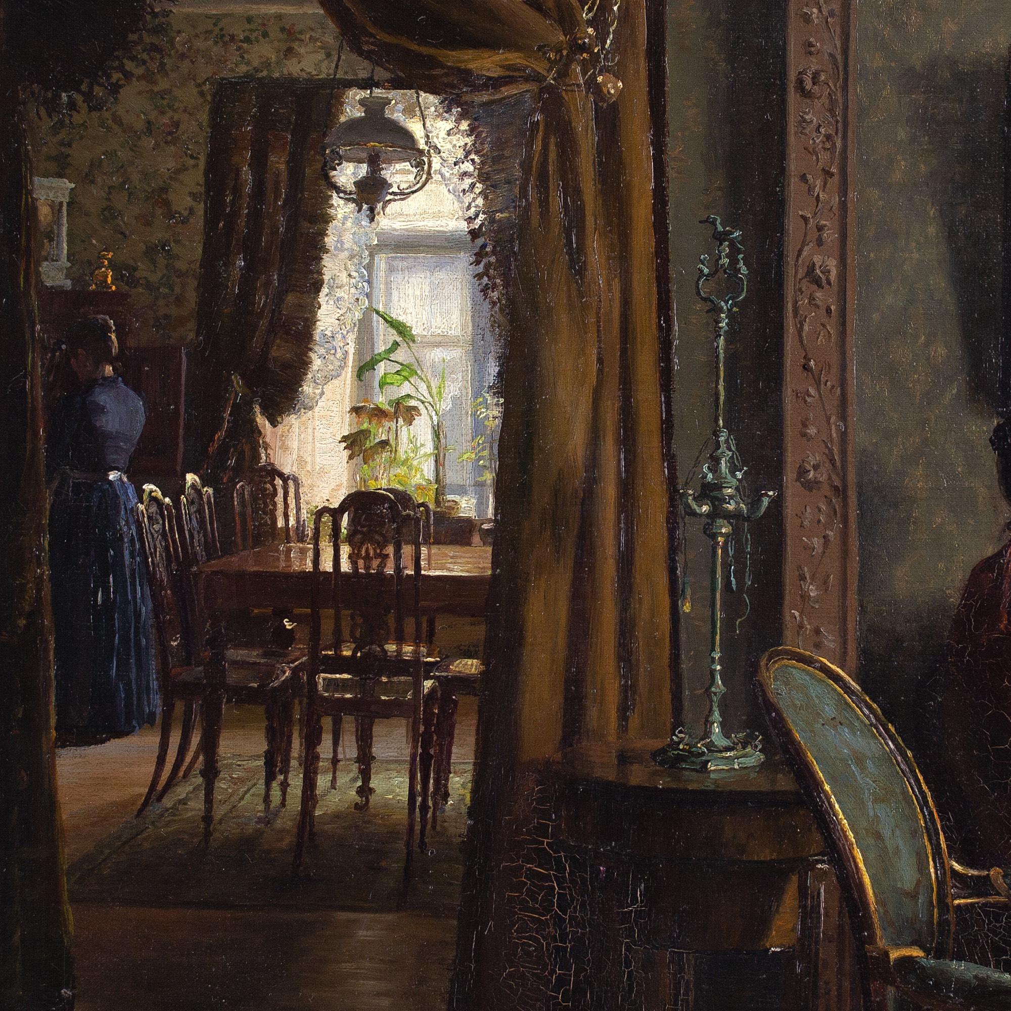 Emma Meyer, Interior With Two Women 7
