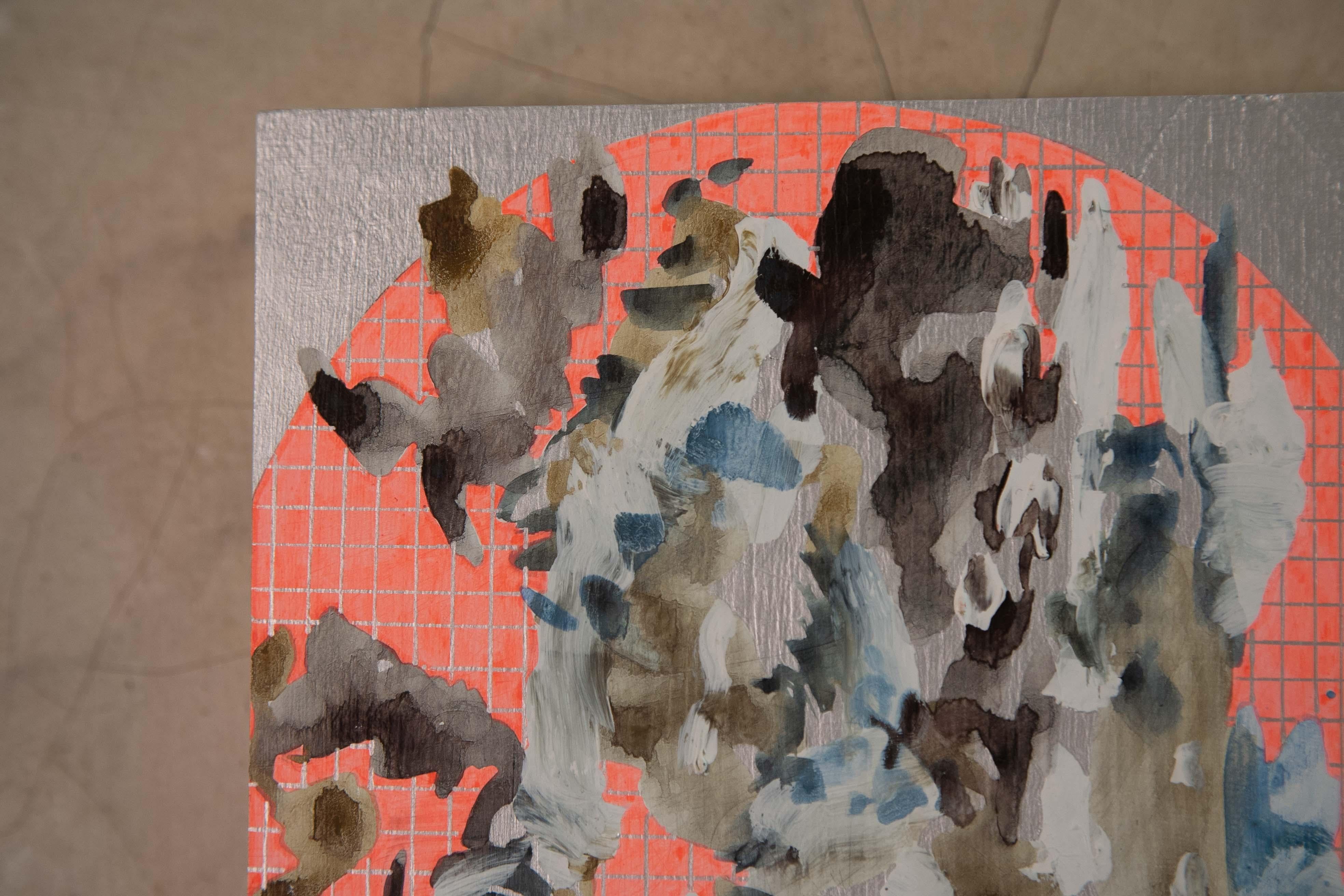 Œuvre d'art colorée sur bois, intitulée Aberystwyth en vente 2