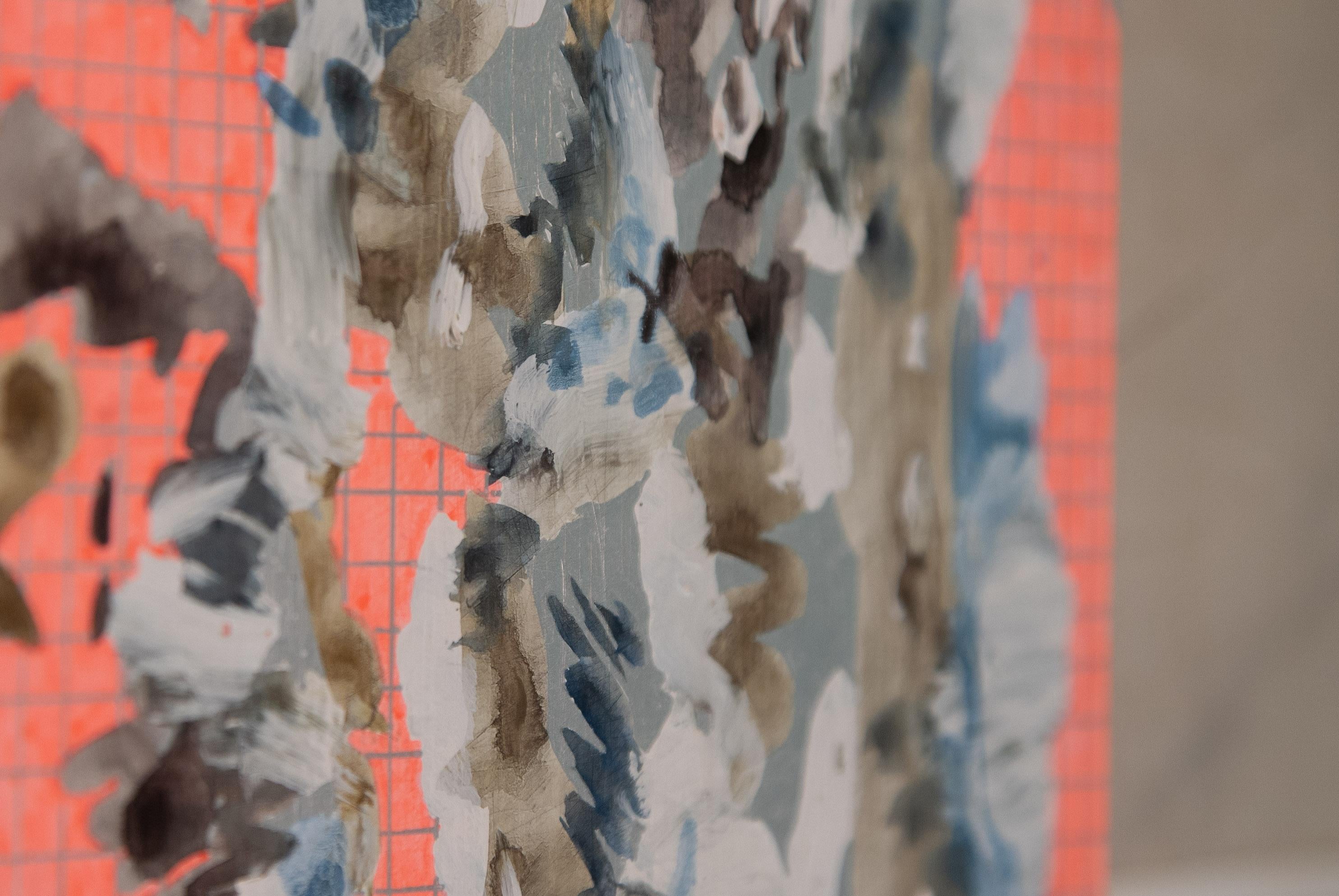Œuvre d'art colorée sur bois, intitulée Aberystwyth en vente 5