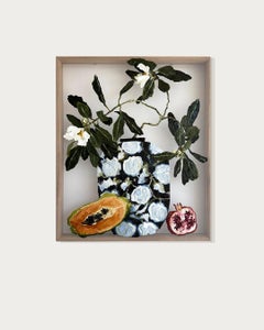 Ode to warmth by Emma Nourse contemporary fruit flower still life