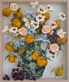 Ode to warmth by Emma Nourse contemporary fruit flower still life
